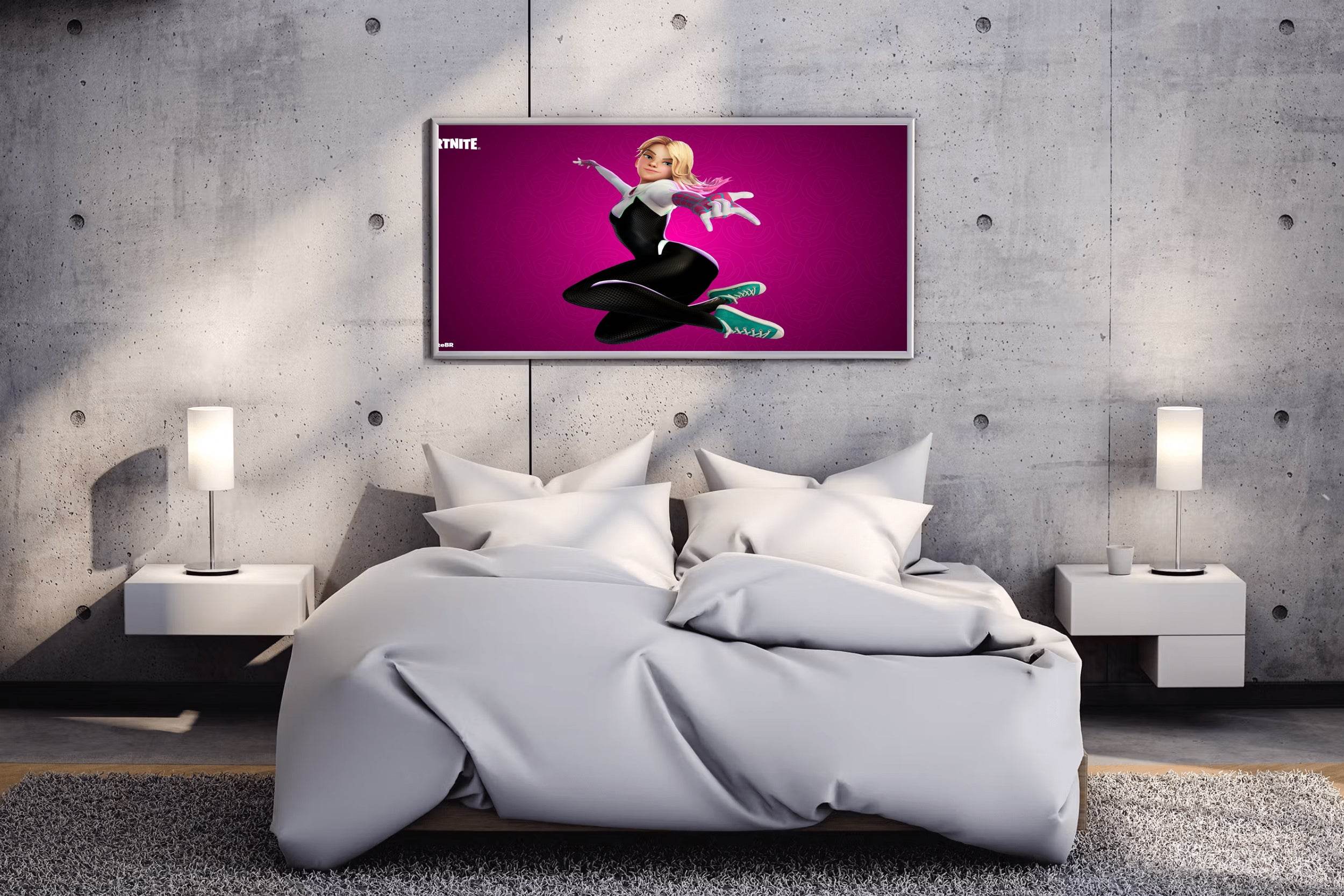 Fortnite Gwen Stacy Gaming Wall Art - beink online art store