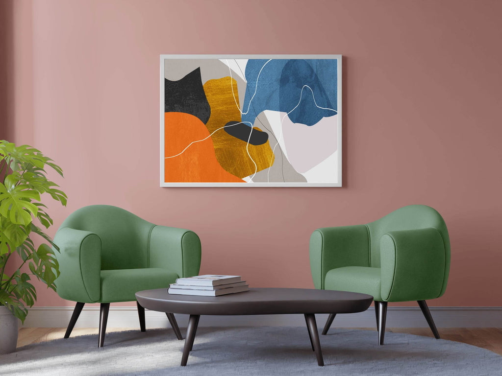 Irregular Shapes Abstract Wall Art - beink online art store