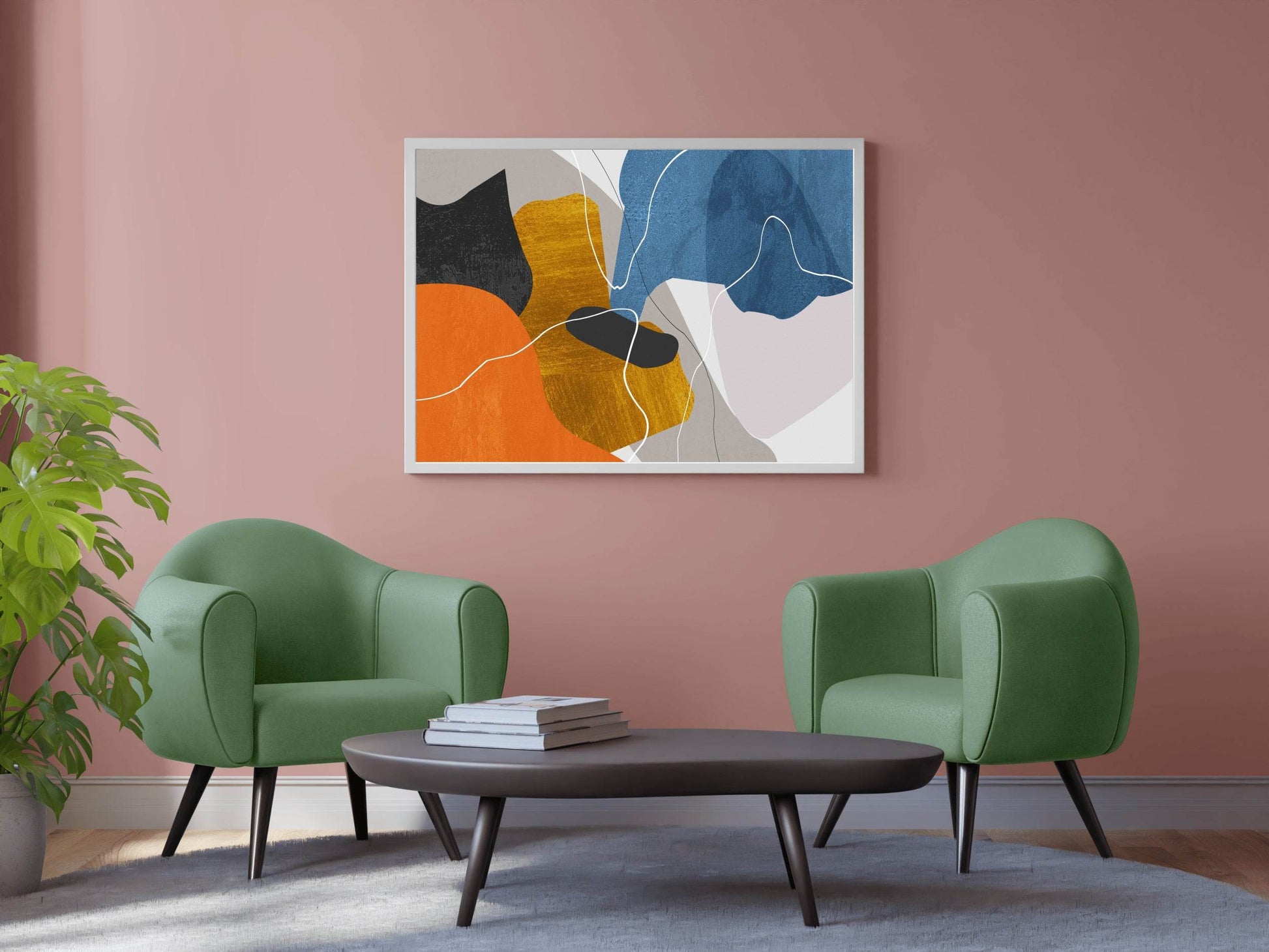 Irregular Shapes Abstract Wall Art - beink online art store