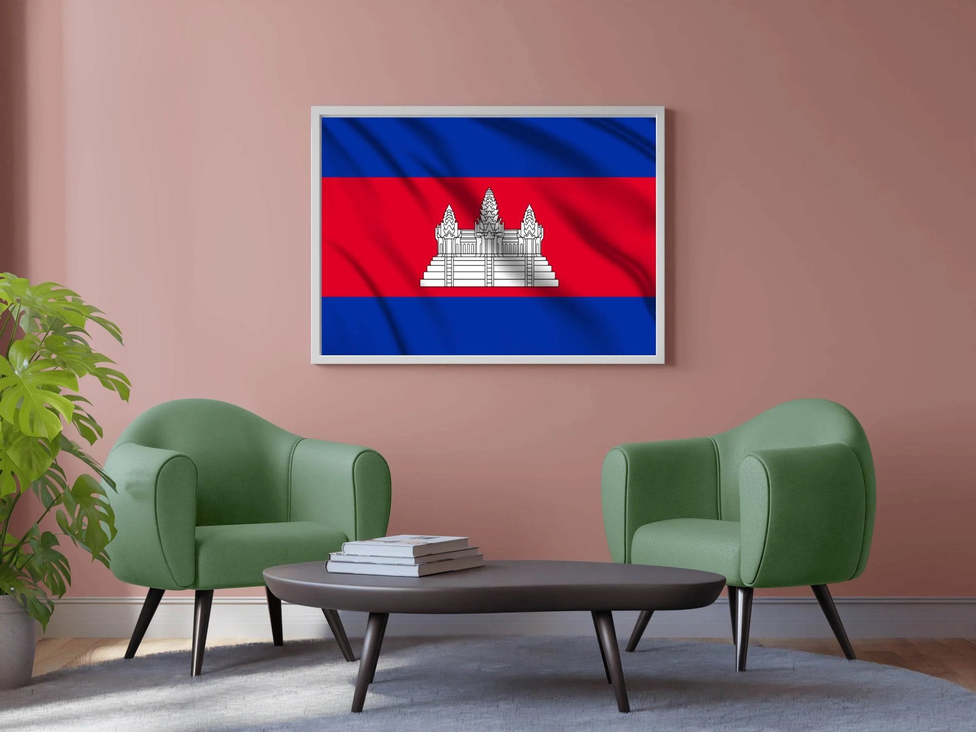 Cambodia National Flag Wall Art - beink online art store