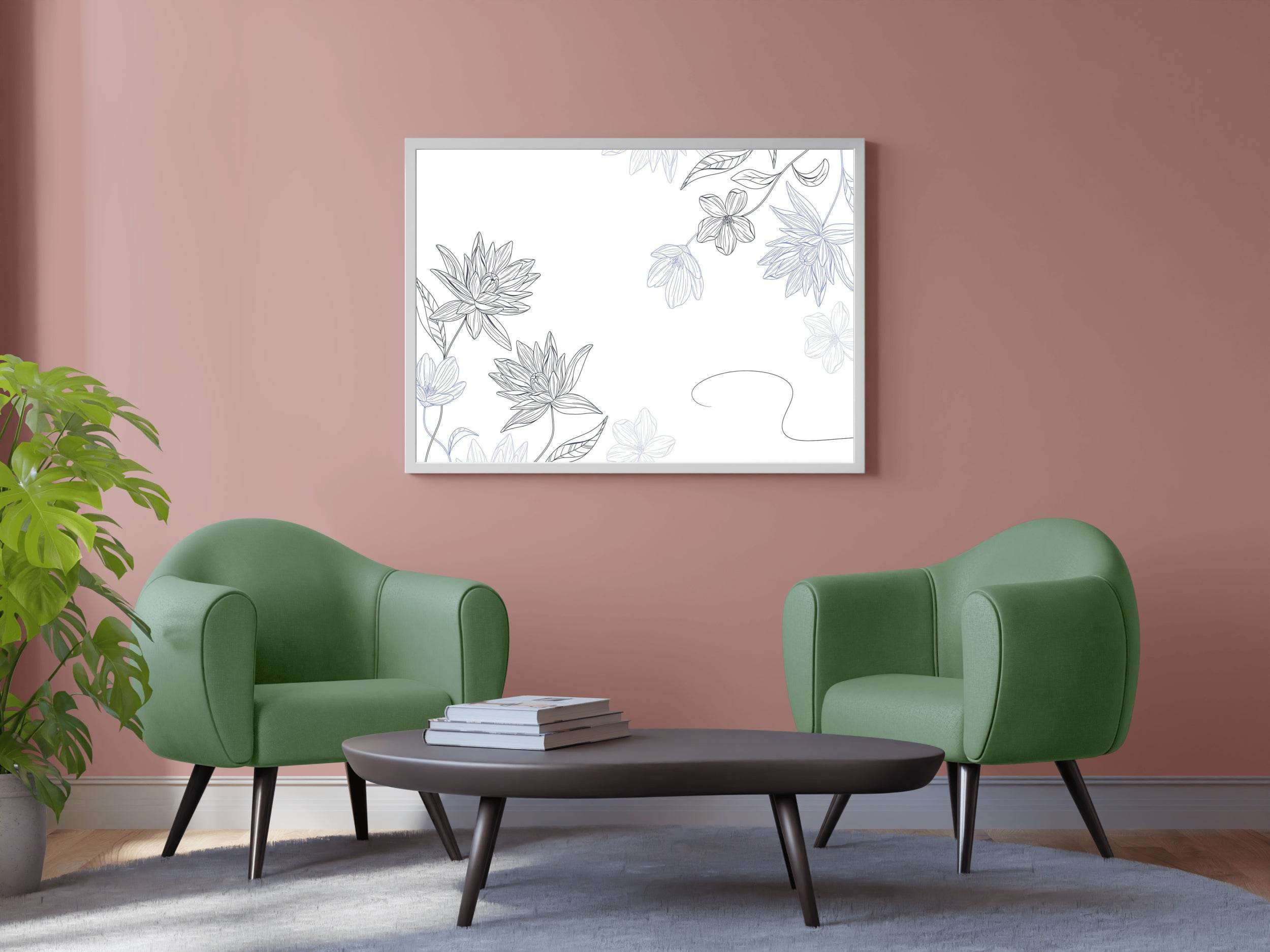 Floral Borders Wall Art - beink online art store