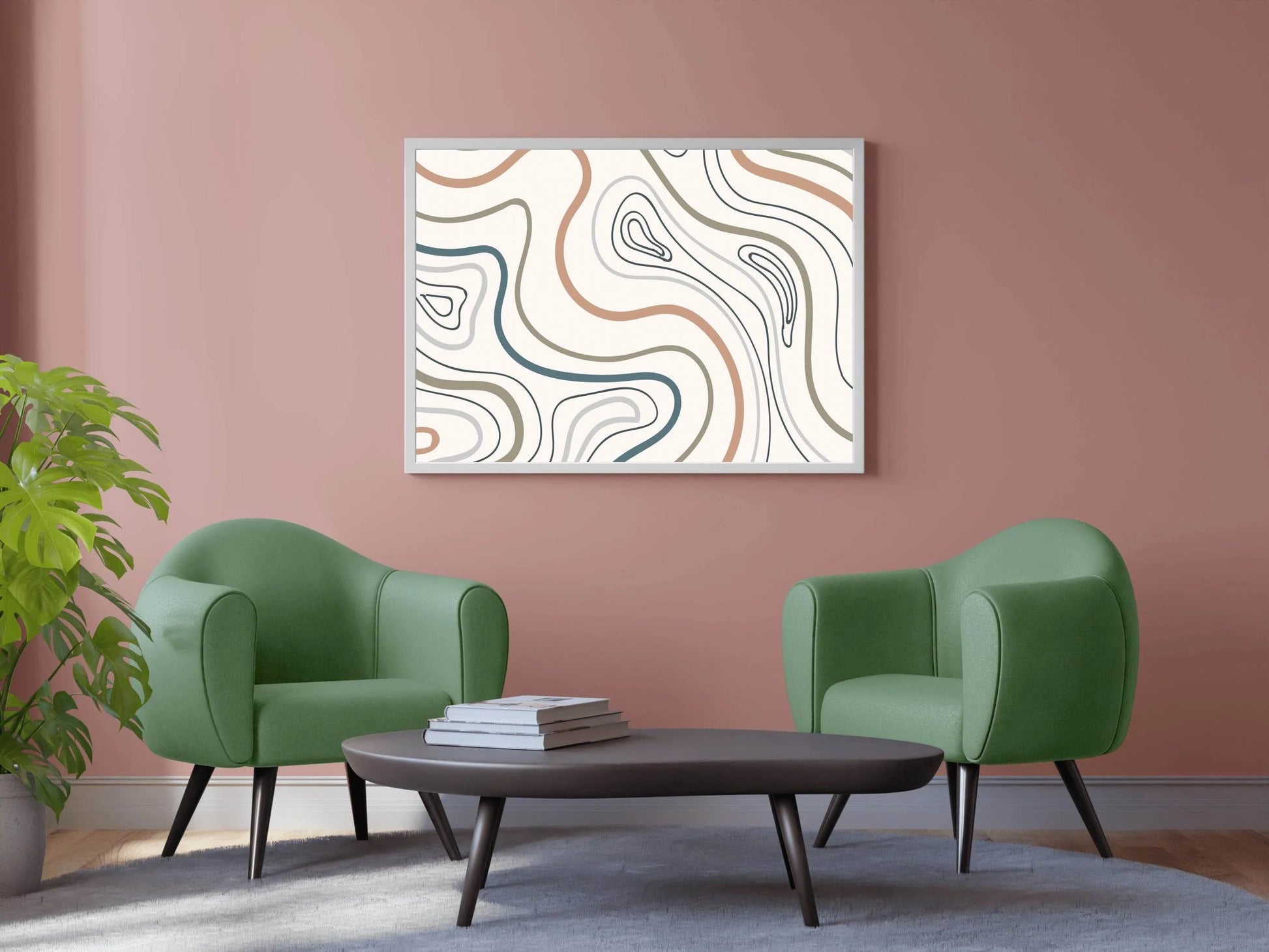 Earth Tone Pattern Background Abstract Wall Art - beink online art store
