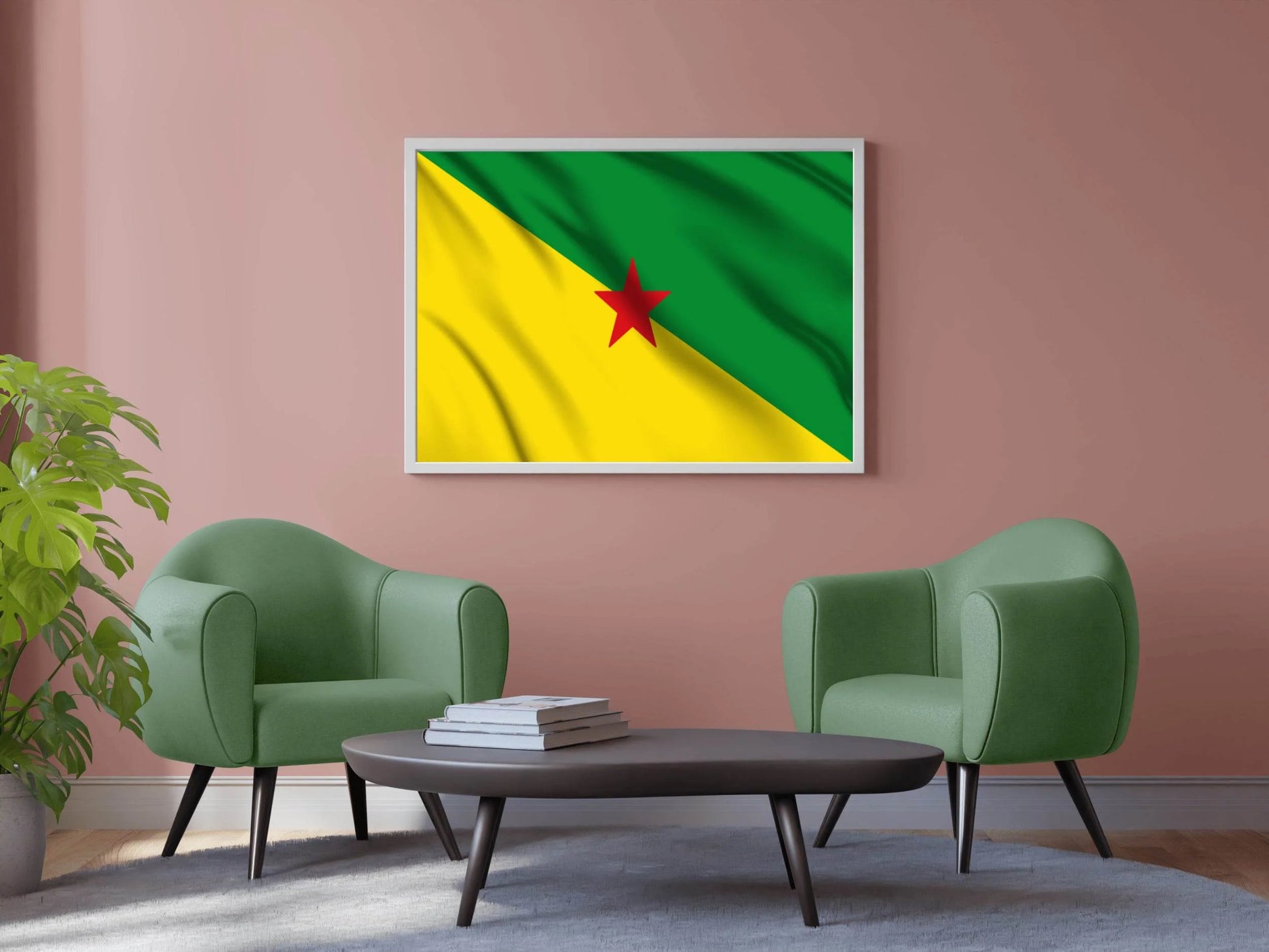Guyana National Flag Wall Art - beink online art store