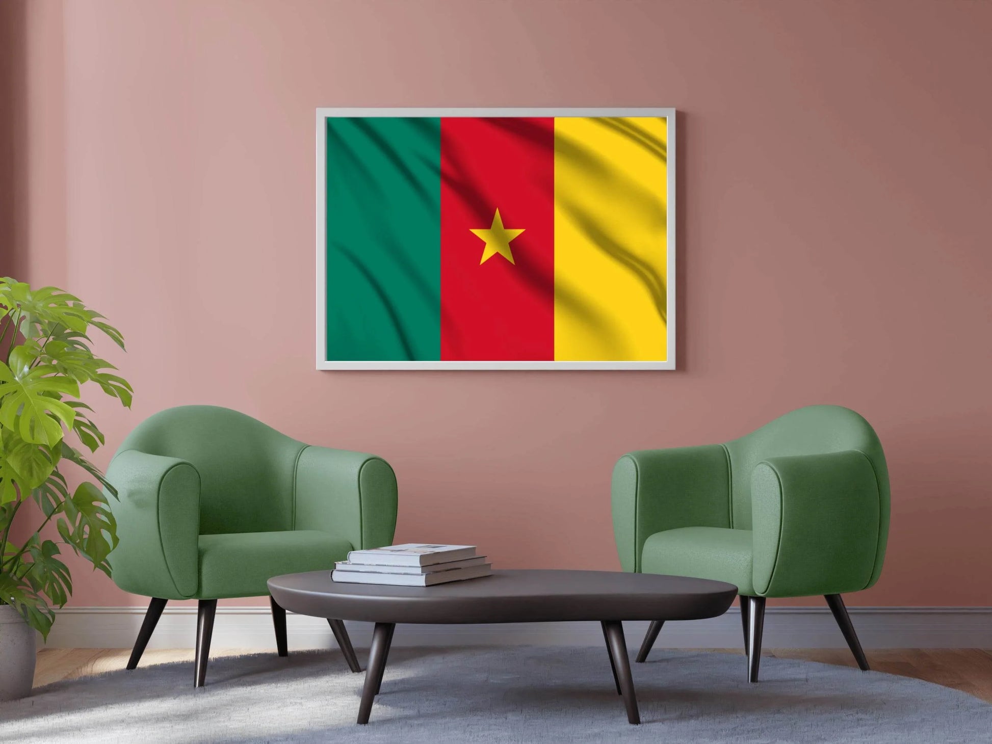 Cameroon National Flag Wall Art - beink online art store