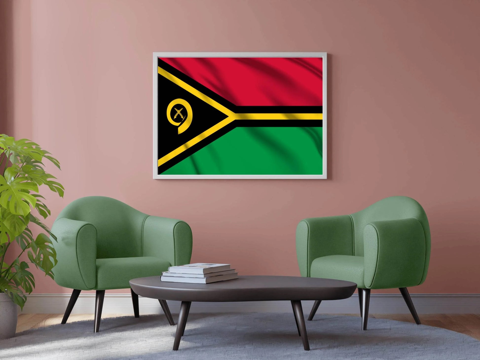 Vanuatu National Flag Wall Art - beink online art store
