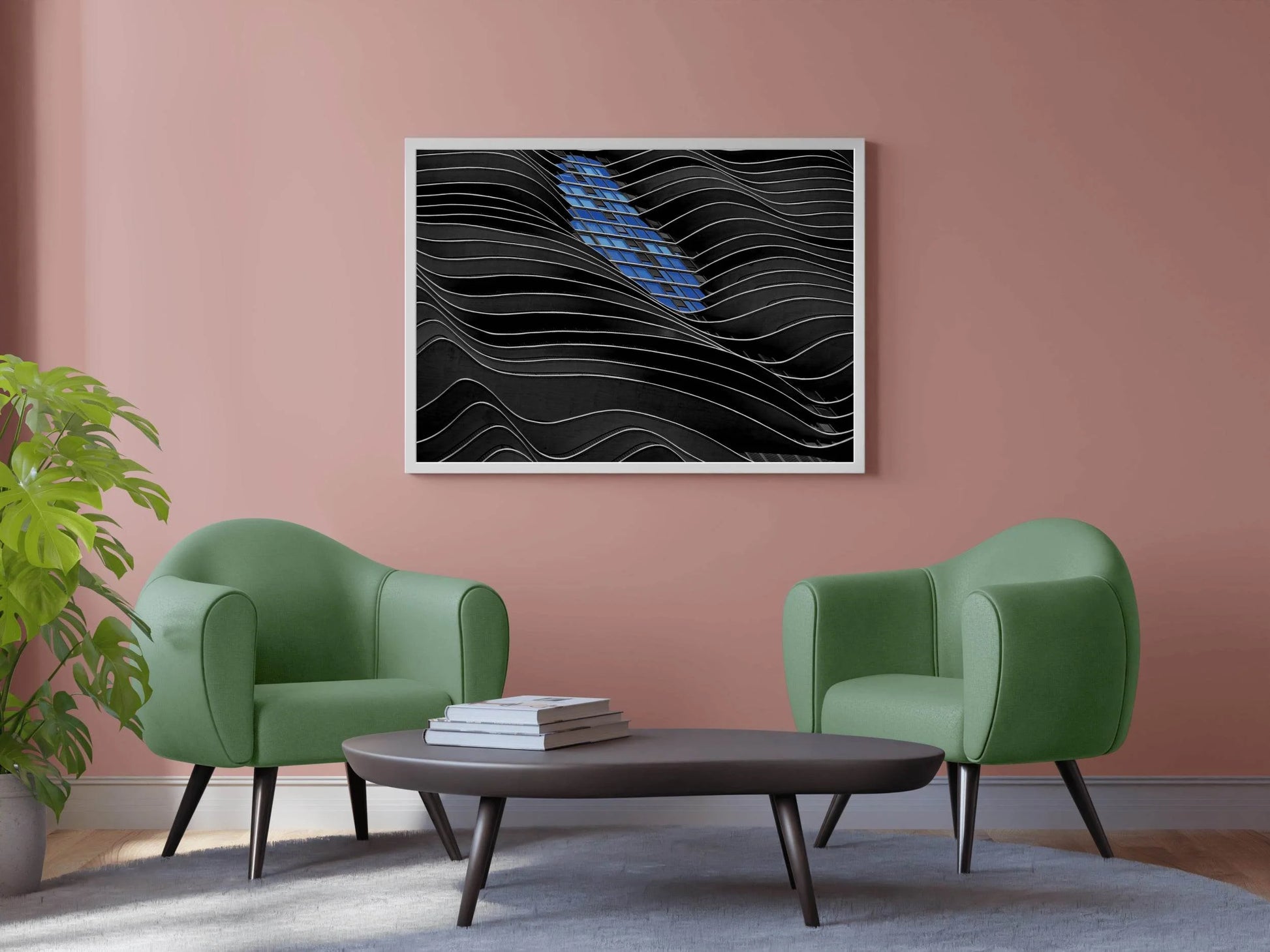 Futuristic 3D Render Abstract Wall Art - beink online art store