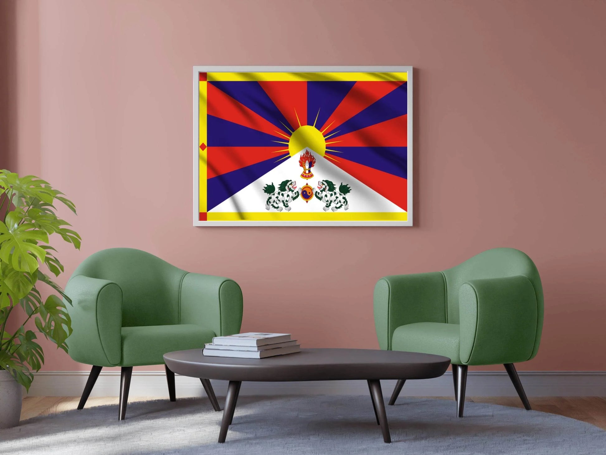 Tibet National Flag Wall Art - beink online art store