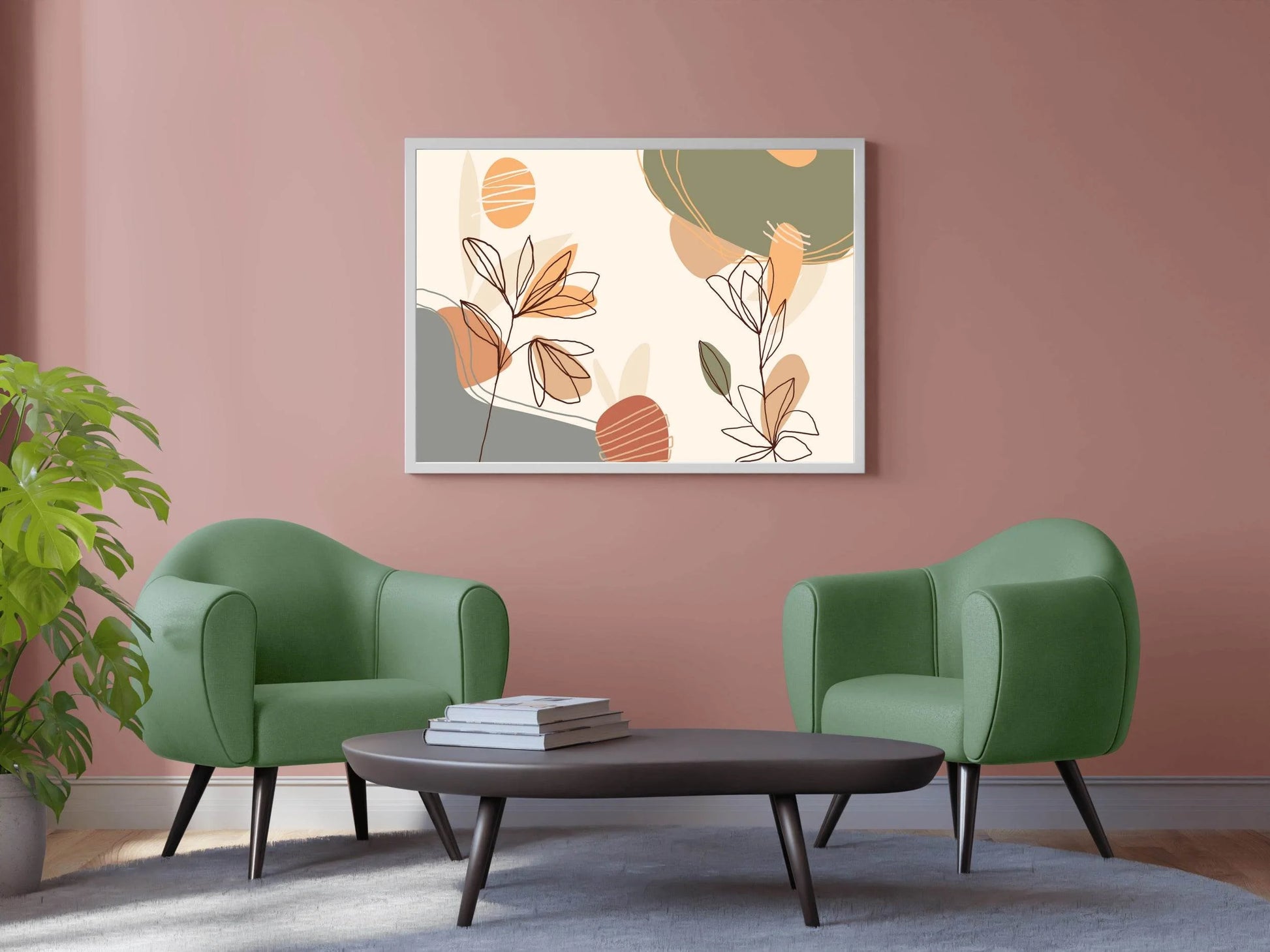 Heliconia Flower Wall Art - beink online art store