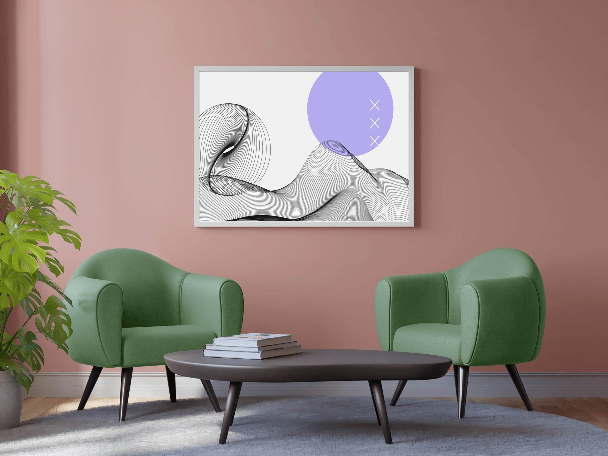 3D Wavy Lines Wall Art - beink online art store