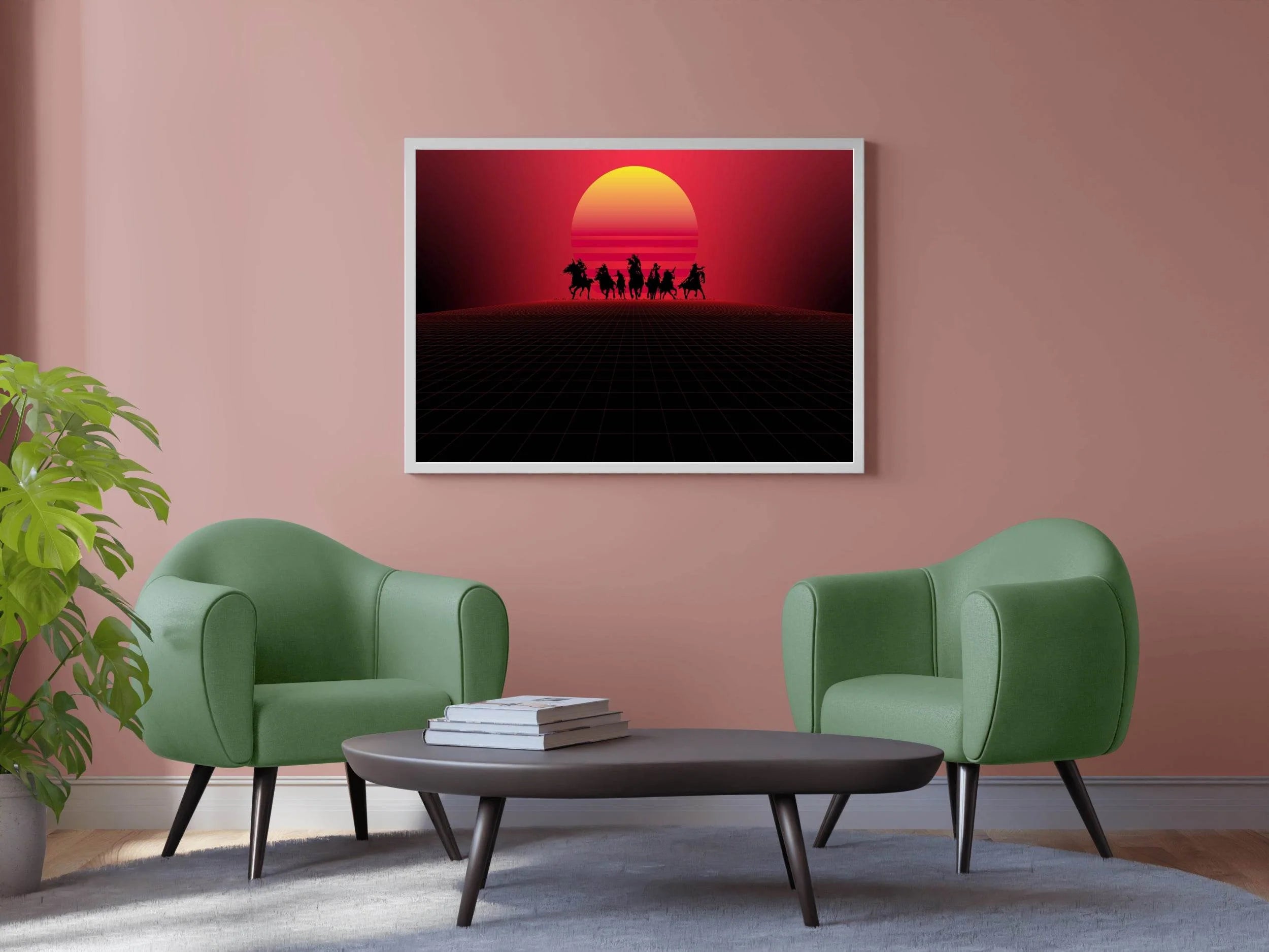 RED DEAD REDEMTION SUNSET Gaming Wall Art - beink online art store