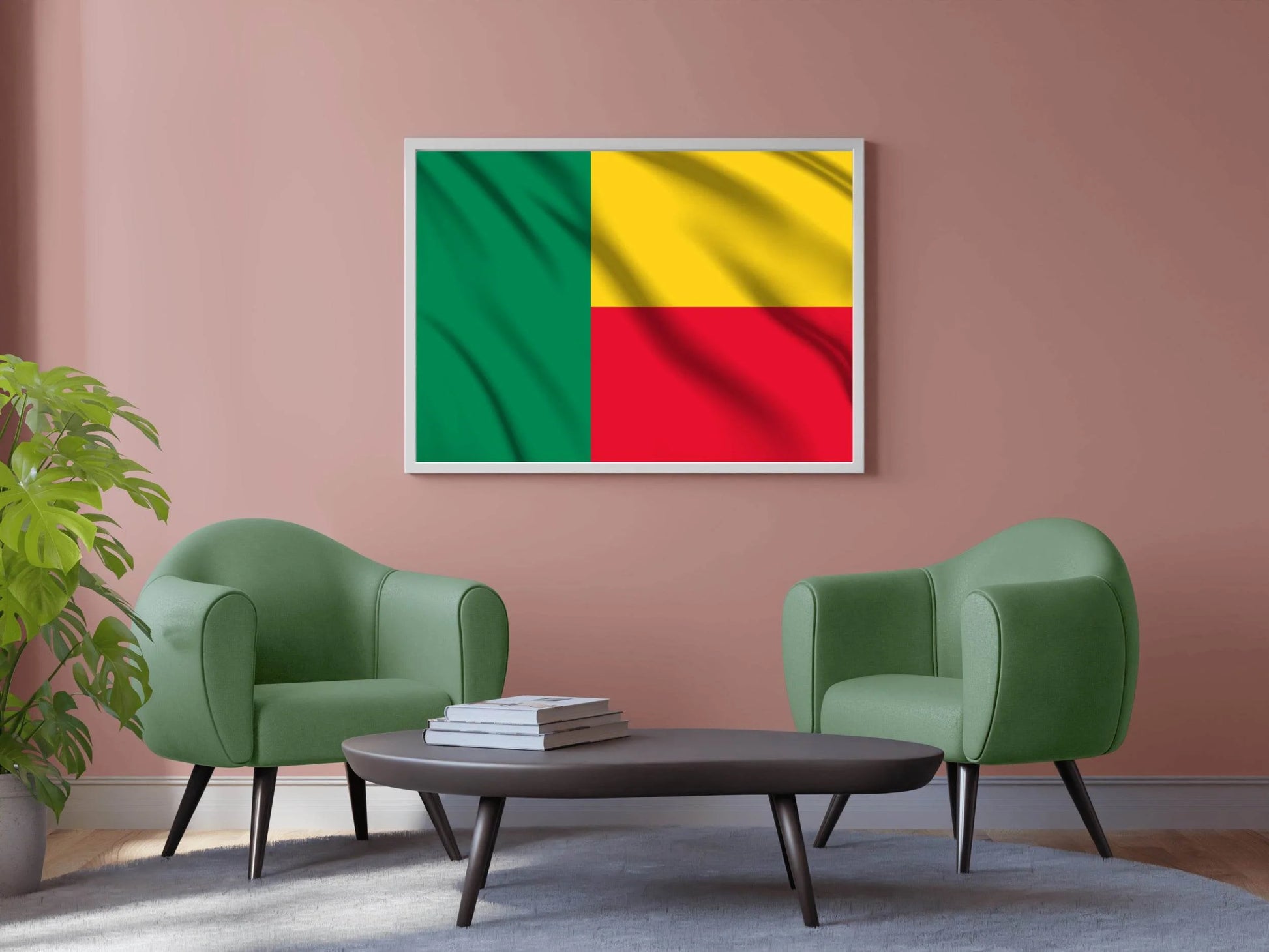 Benin National Flag Wall Art - beink online art store