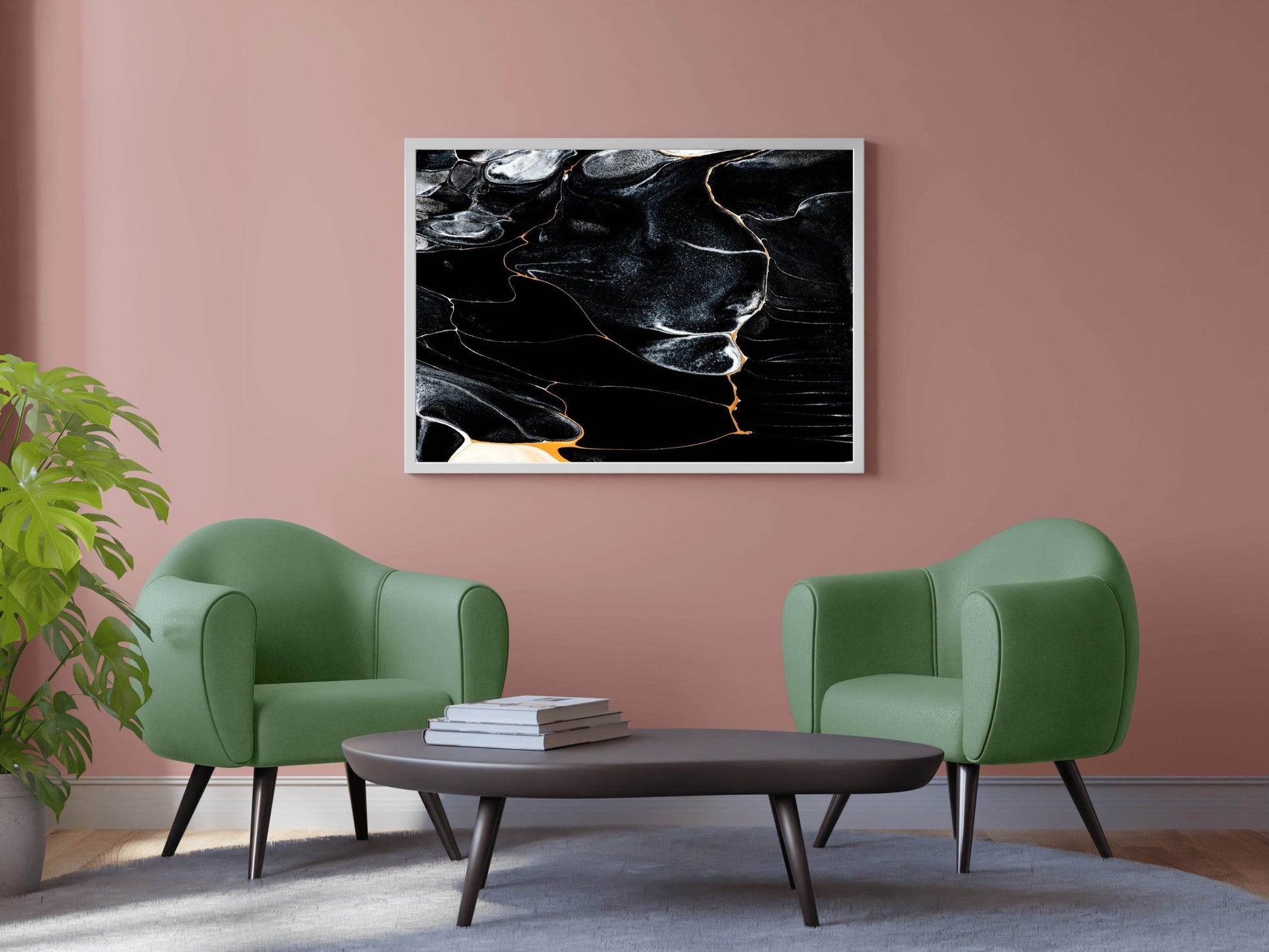 Black Granite Abstract Wall Art - beink online art store