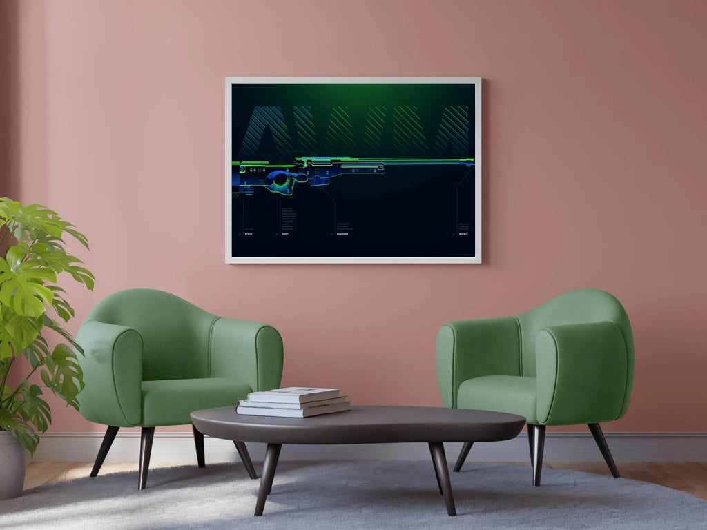 PUBG Custom Weapon Gaming Wall Art - beink online art store