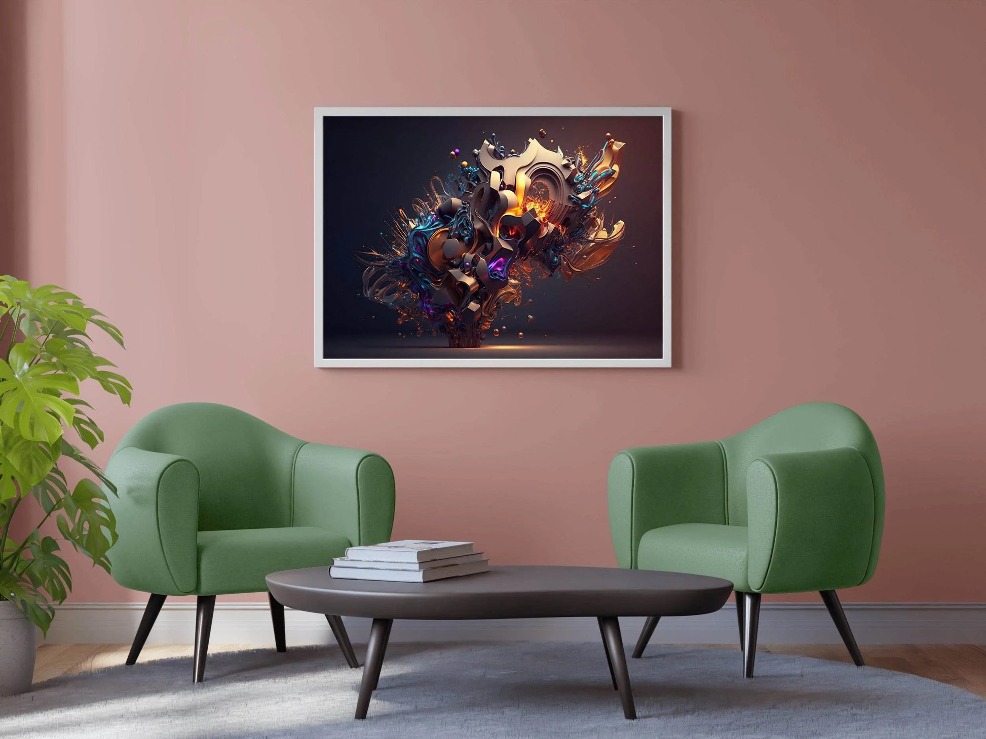 Colorful Painting of Abstract Background Digital Art - beink online art store