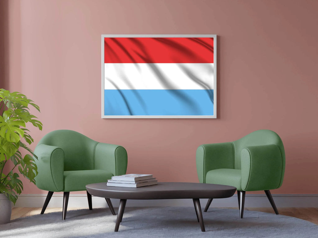 Luxembourg National Flag Wall Art - beink online art store