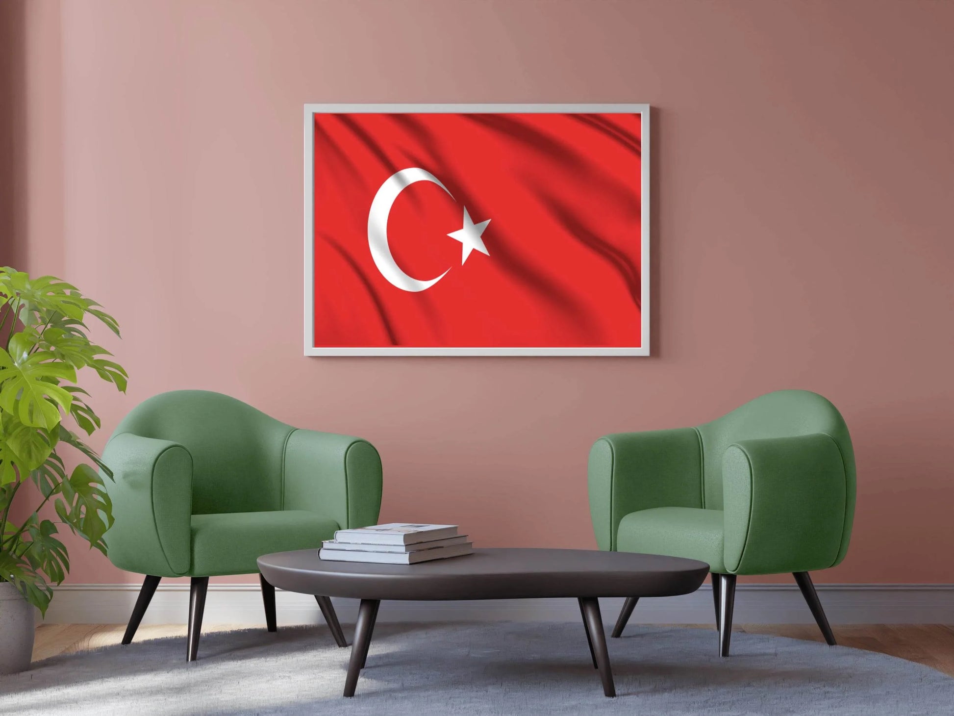 Turkey National Flag Wall Art - beink online art store