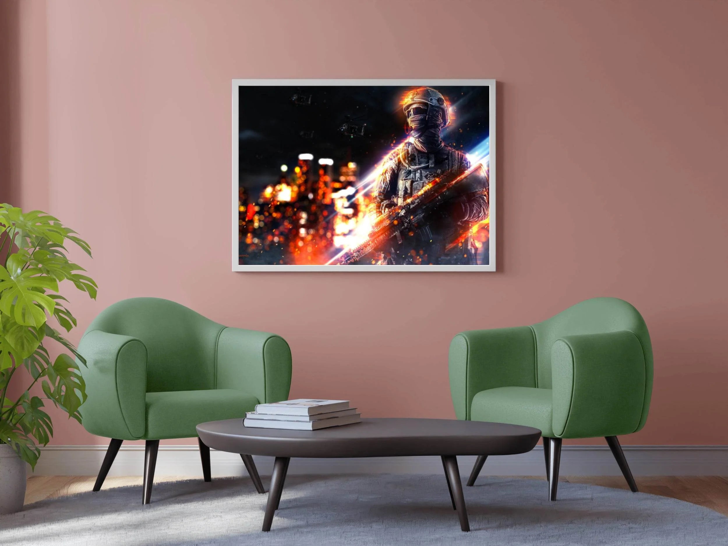 Soldier Battlefield Gaming Wall Art - beink online art store