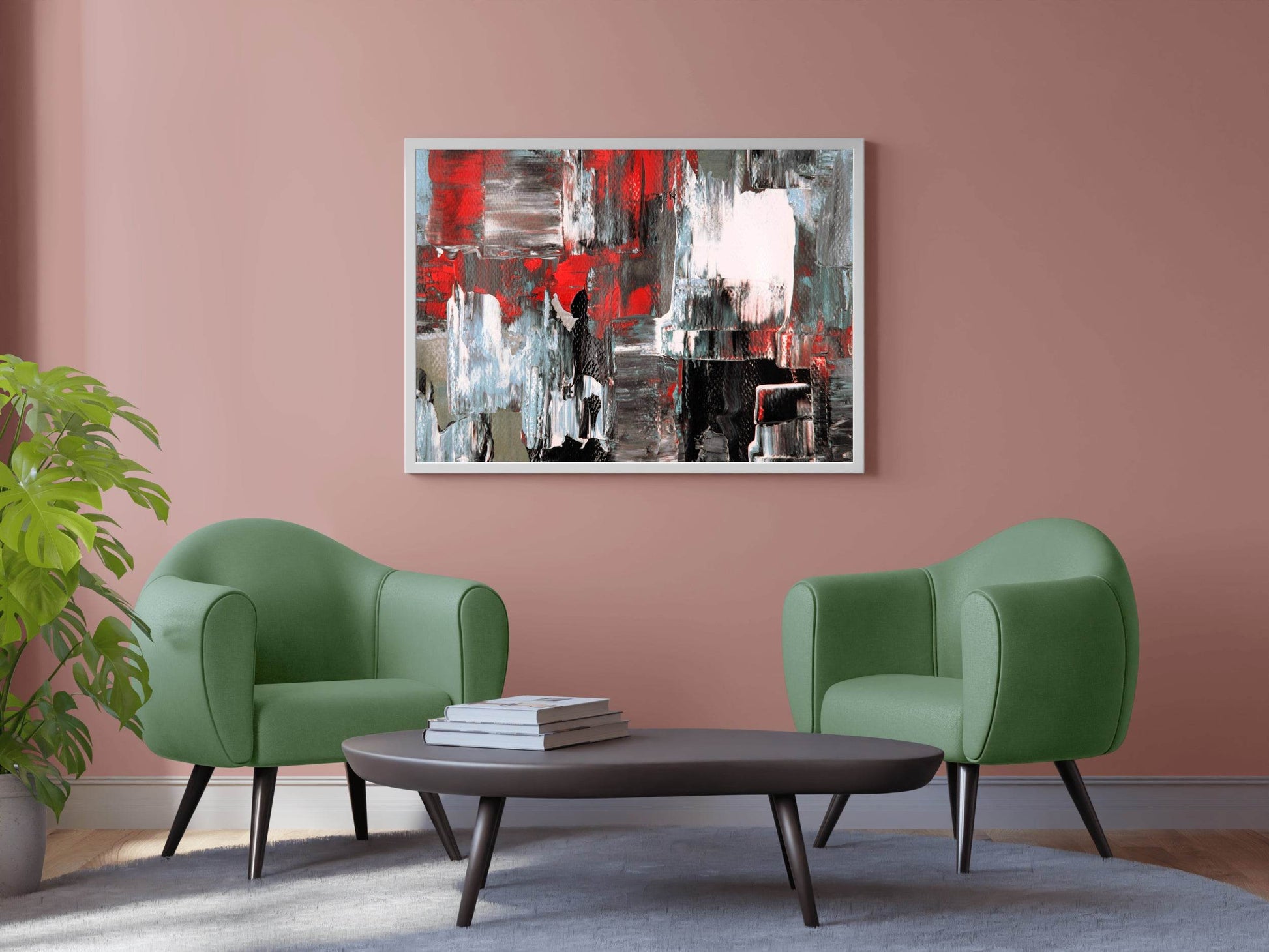 Grunge Background Oil Painting Abstract Wall Art - beink online art store