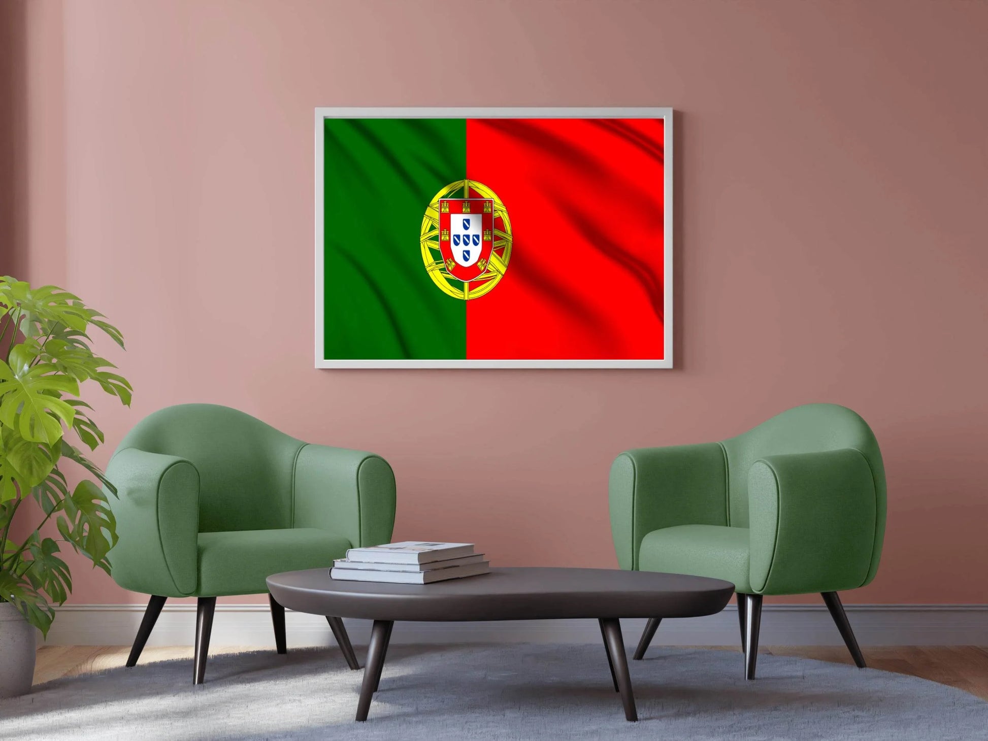 Portugal National Flag Wall Art - beink online art store