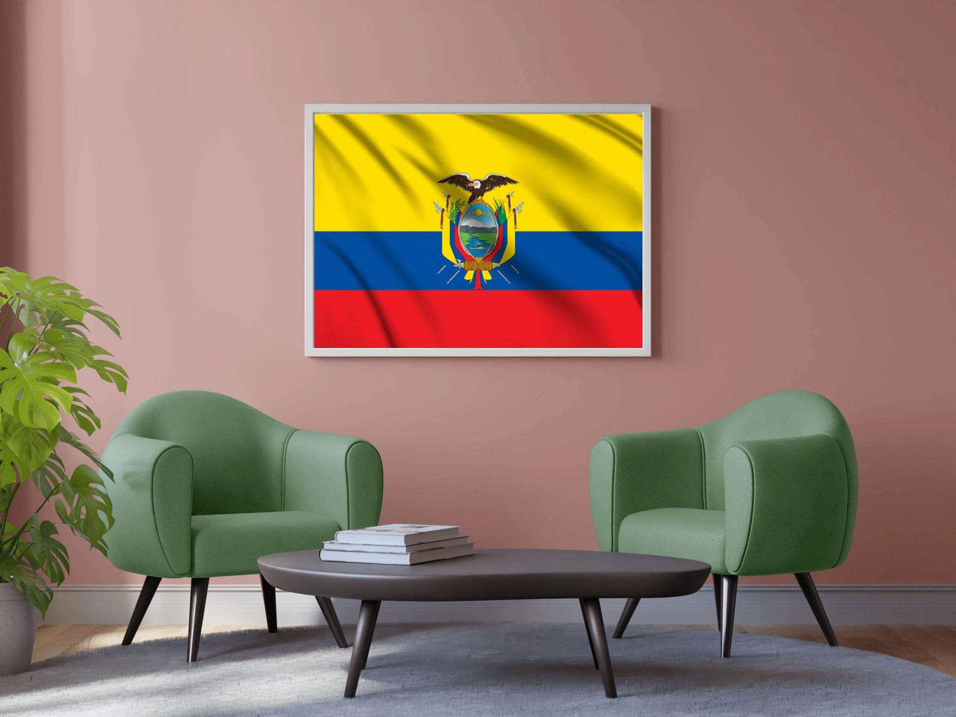 Ecuador National Flag Wall Art - beink online art store