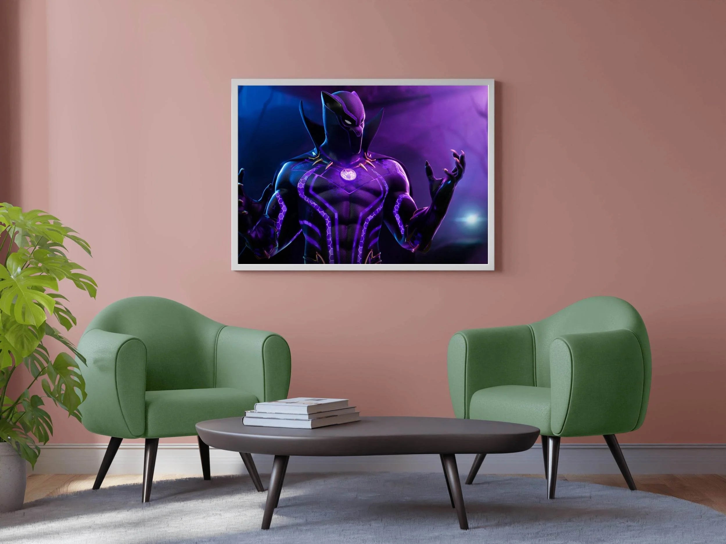 Black Panter Gaming Wall Art - beink online art store