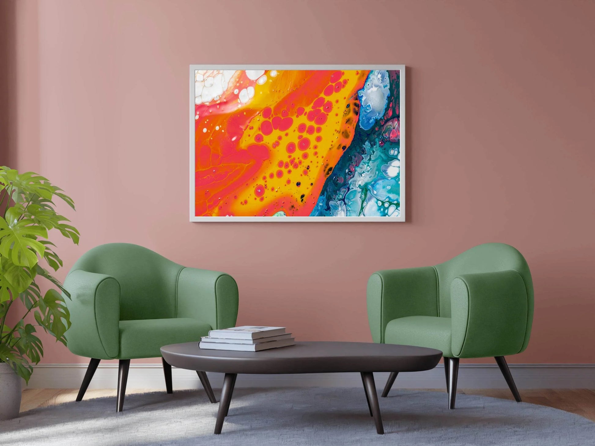 Earth Surface Water Paint Abstrat Wall Art - beink online art store