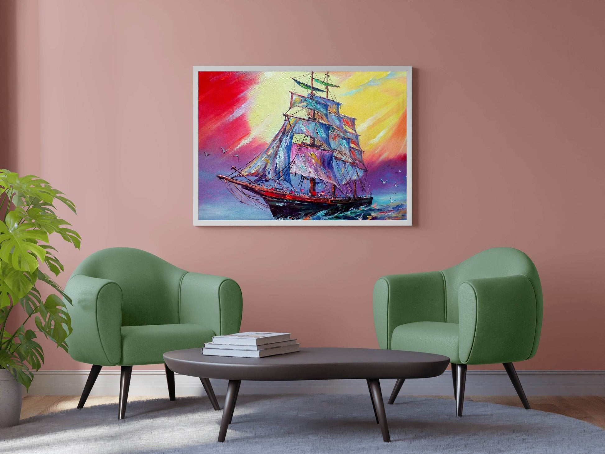 Medieval Battleship Wall Art - beink online art store