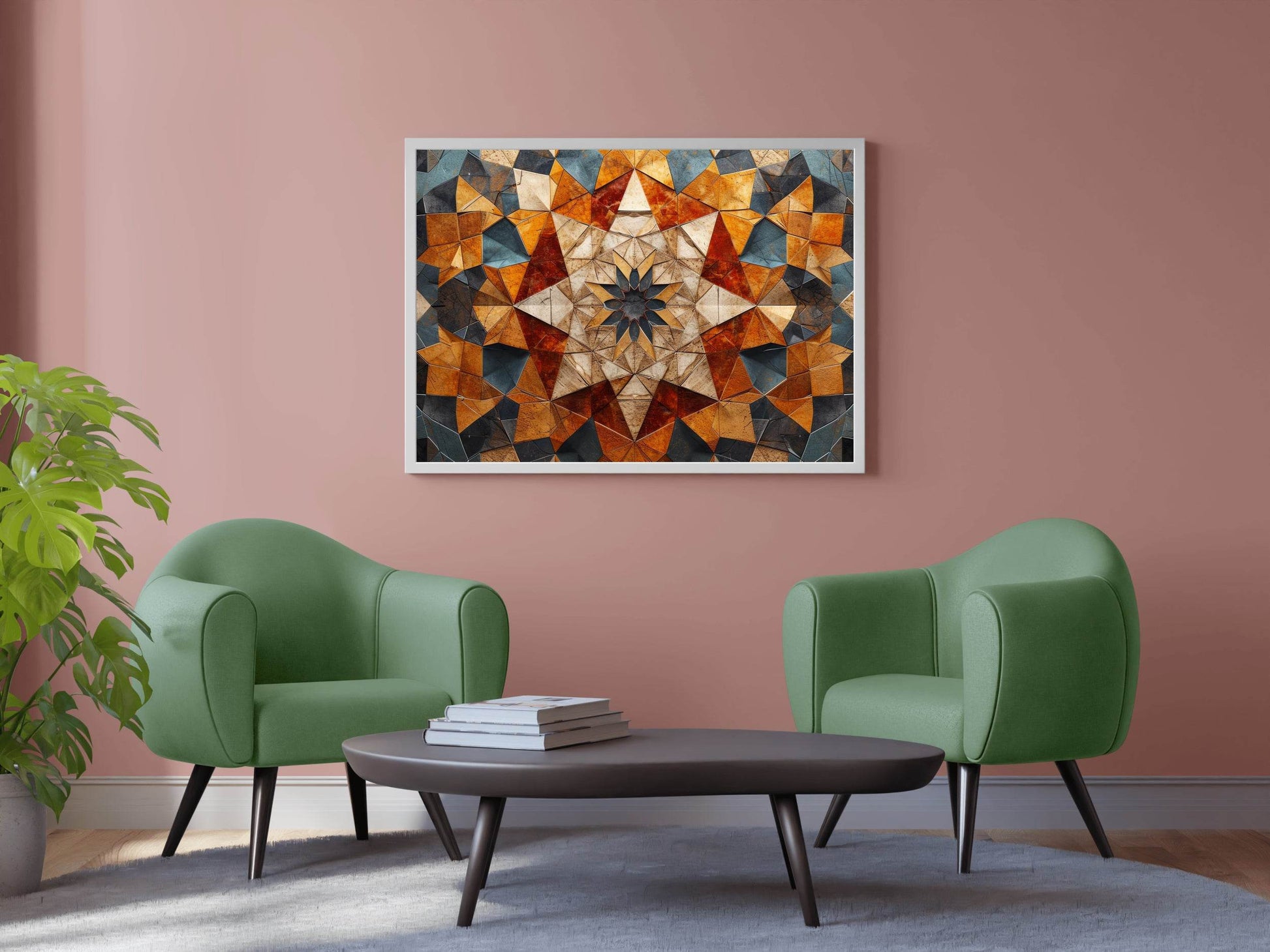 Geomatric Background Abstract Wall Art - beink online art store