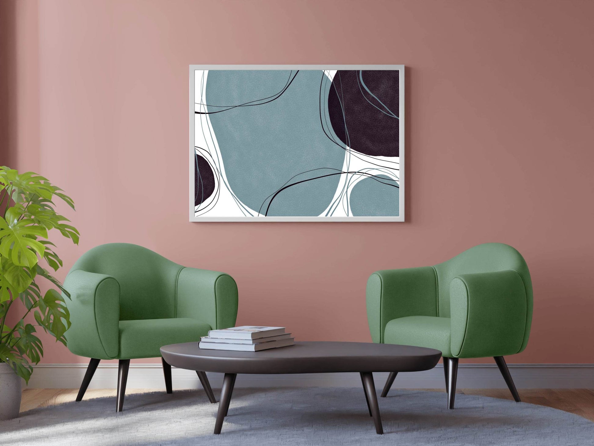 Hand Drawn Shape Abstract Wall Art - beink online art store
