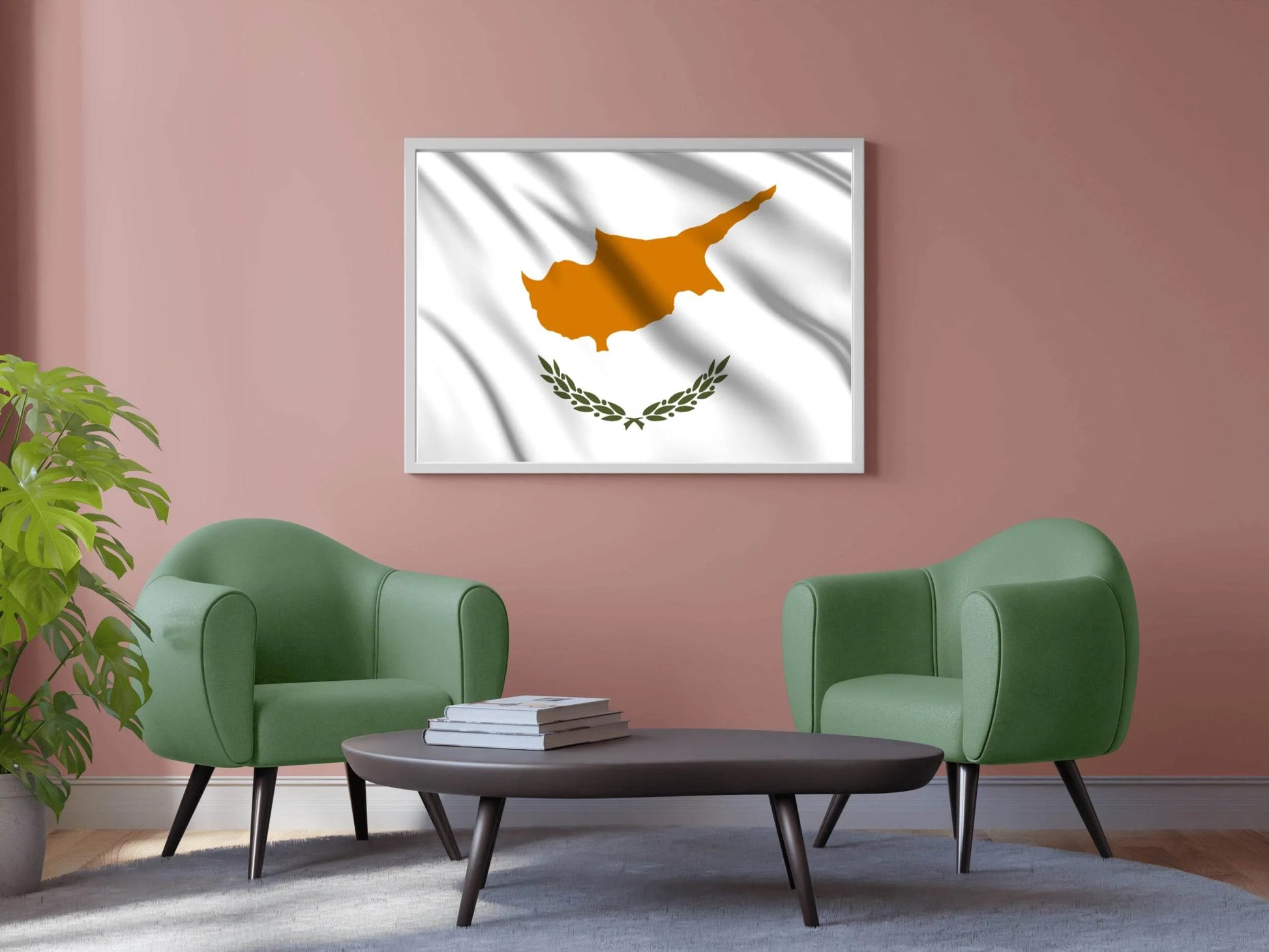 Cyprus National Flag Wall Art - beink online art store