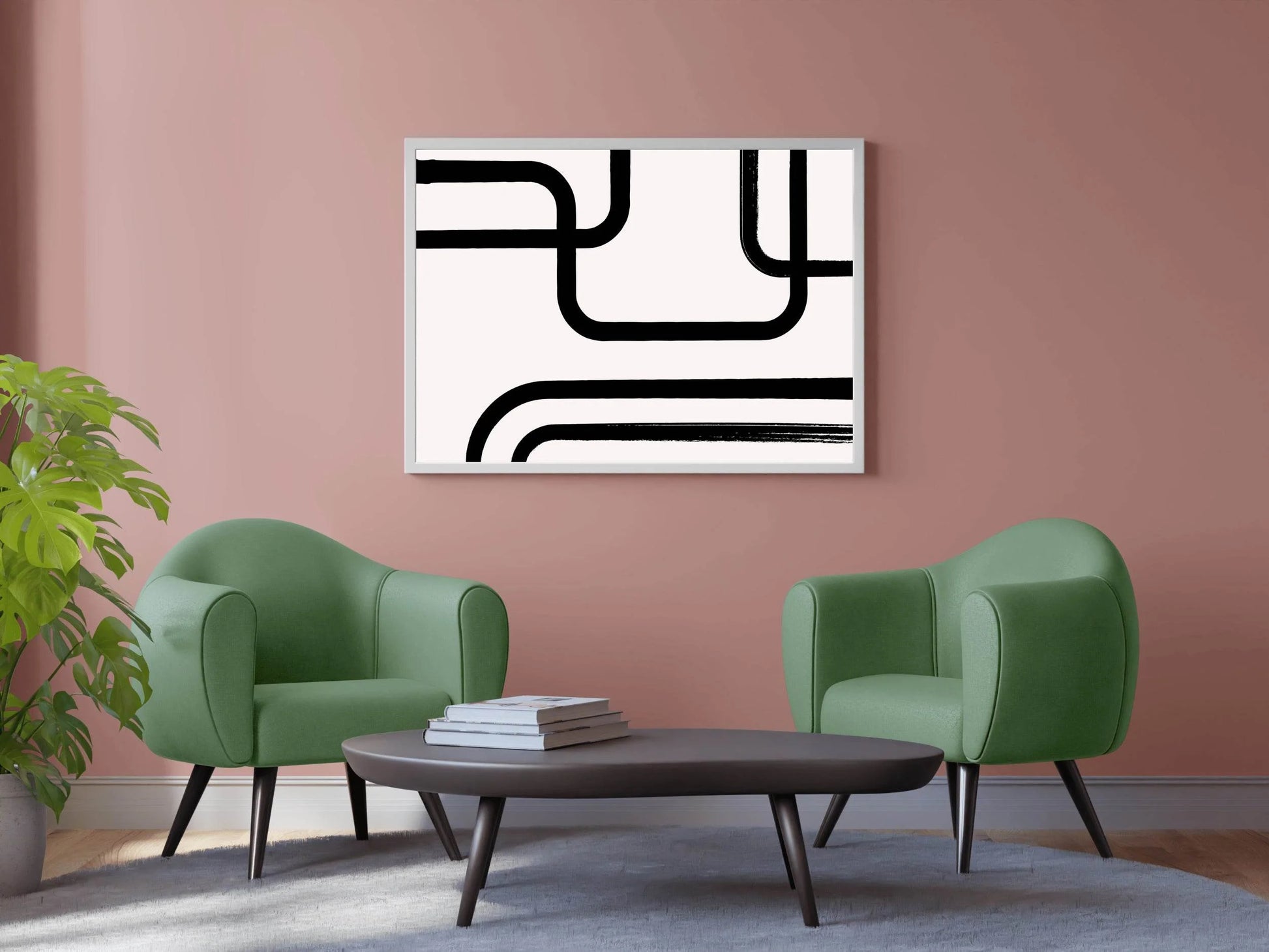Intersecting Paths Modern Wall Art - beink online art store