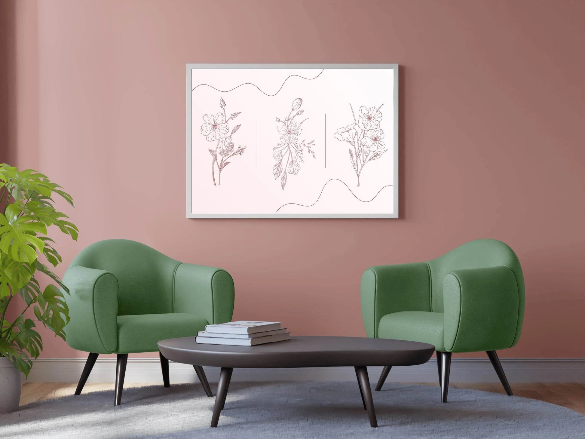 Design of Calendula Officinalis Flowers Wall Art - beink online art store