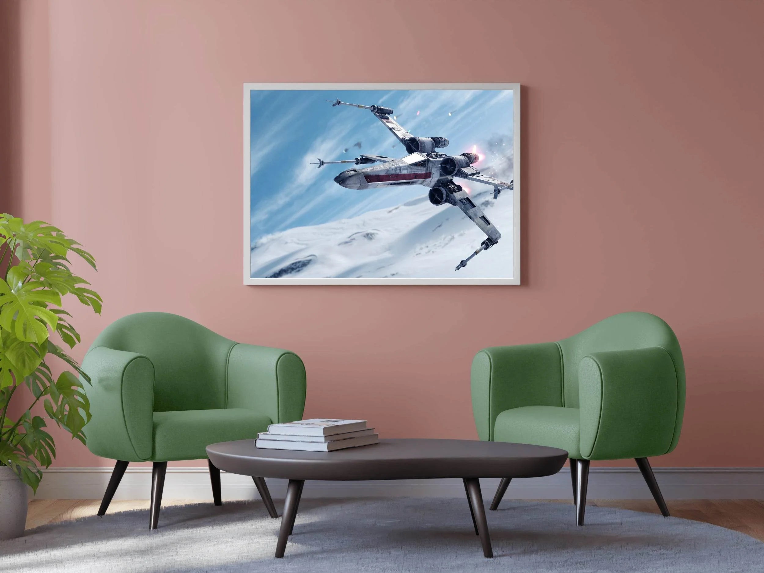 Star Wars X-Wing Fighter Gaming Wall Art - beink online art store