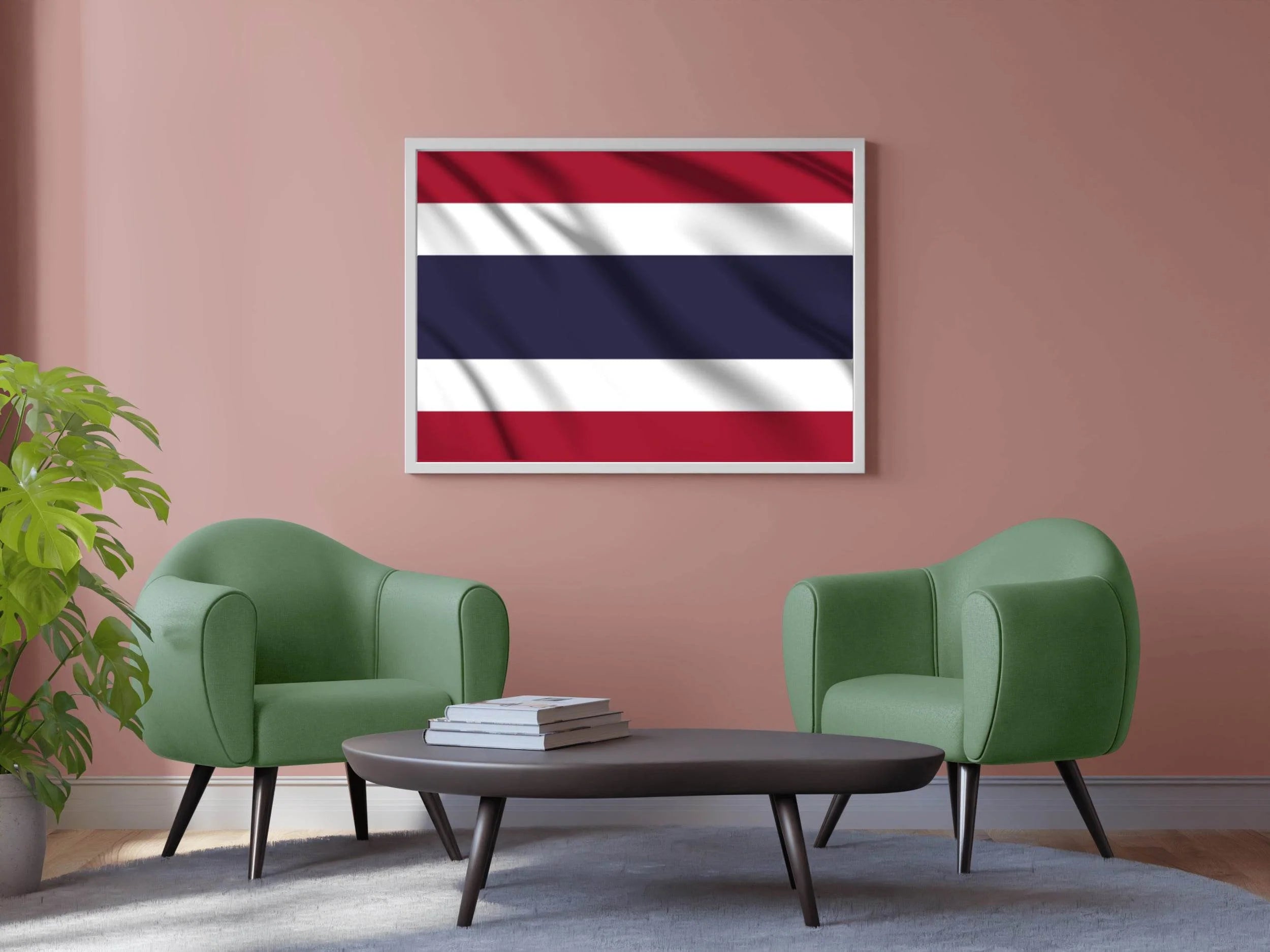 Thailand National Flag Wall Art - beink online art store