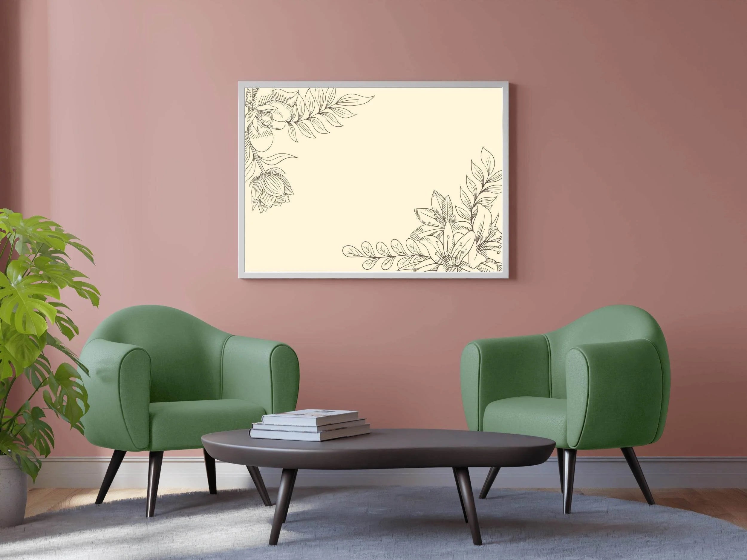 Vintage Plant Drawing Line Art - beink online art store