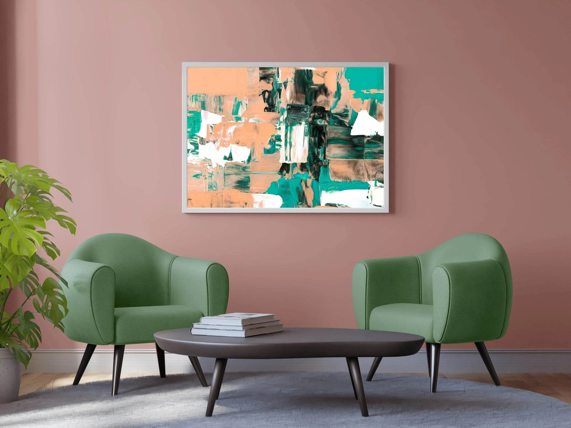 Hand Brush Abstract Wall Art - beink online art store