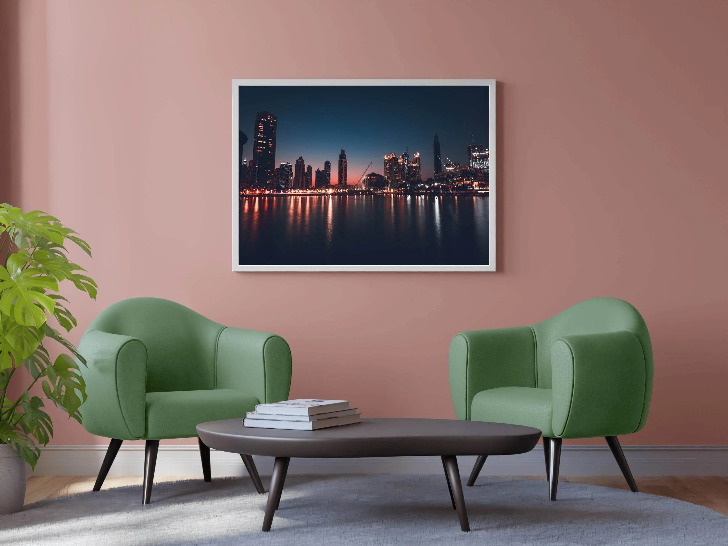 Purple Hues on the Skyline Wall Art - beink online art store