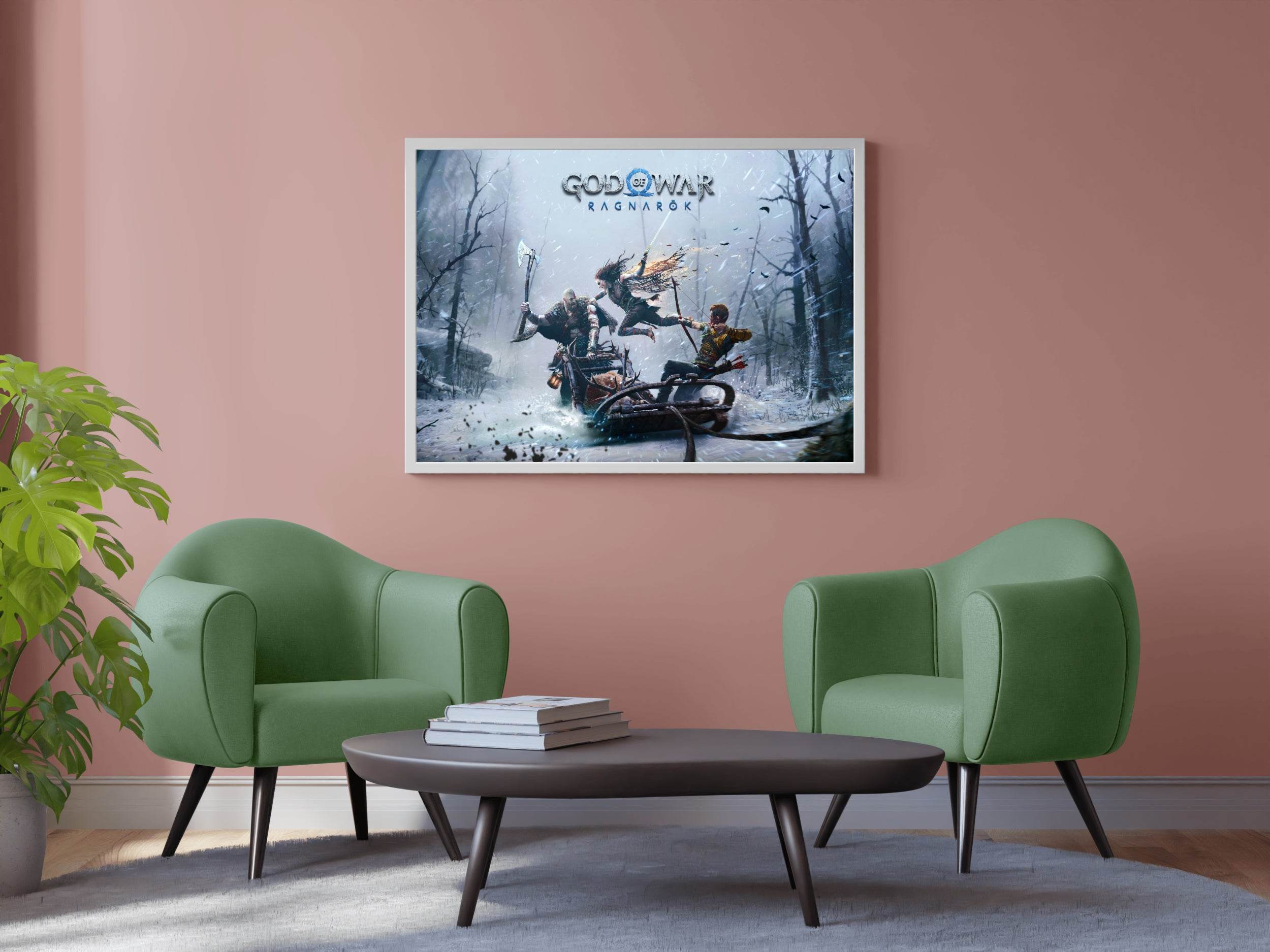 GOD OF WAR Ragnarök Gaming Wall Art - beink online art store