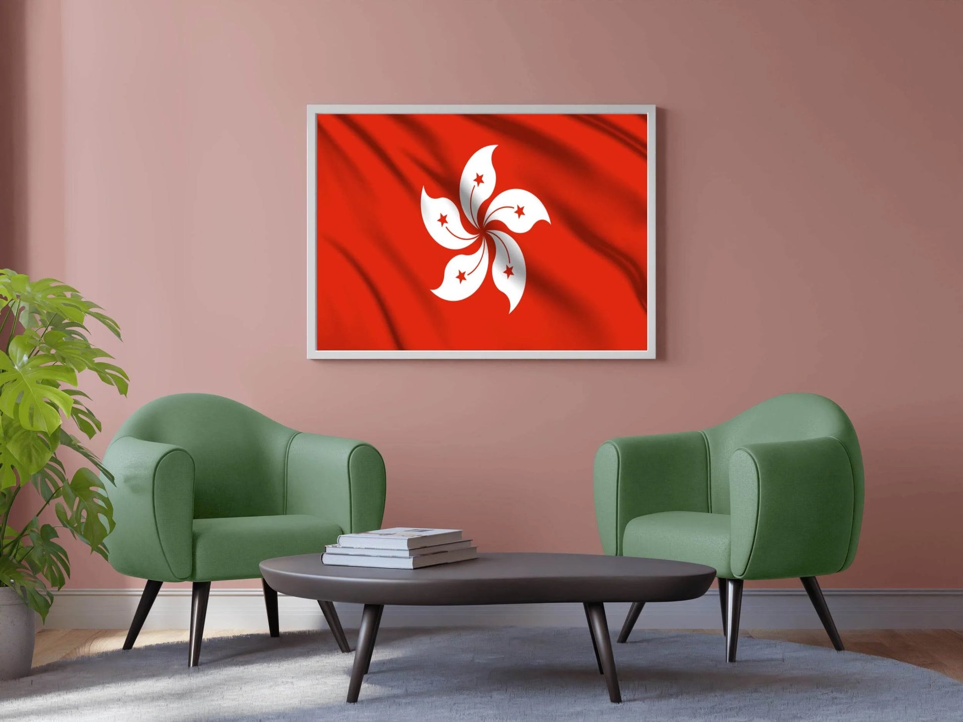 Hong Kong National Flag Wall Art - beink online art store