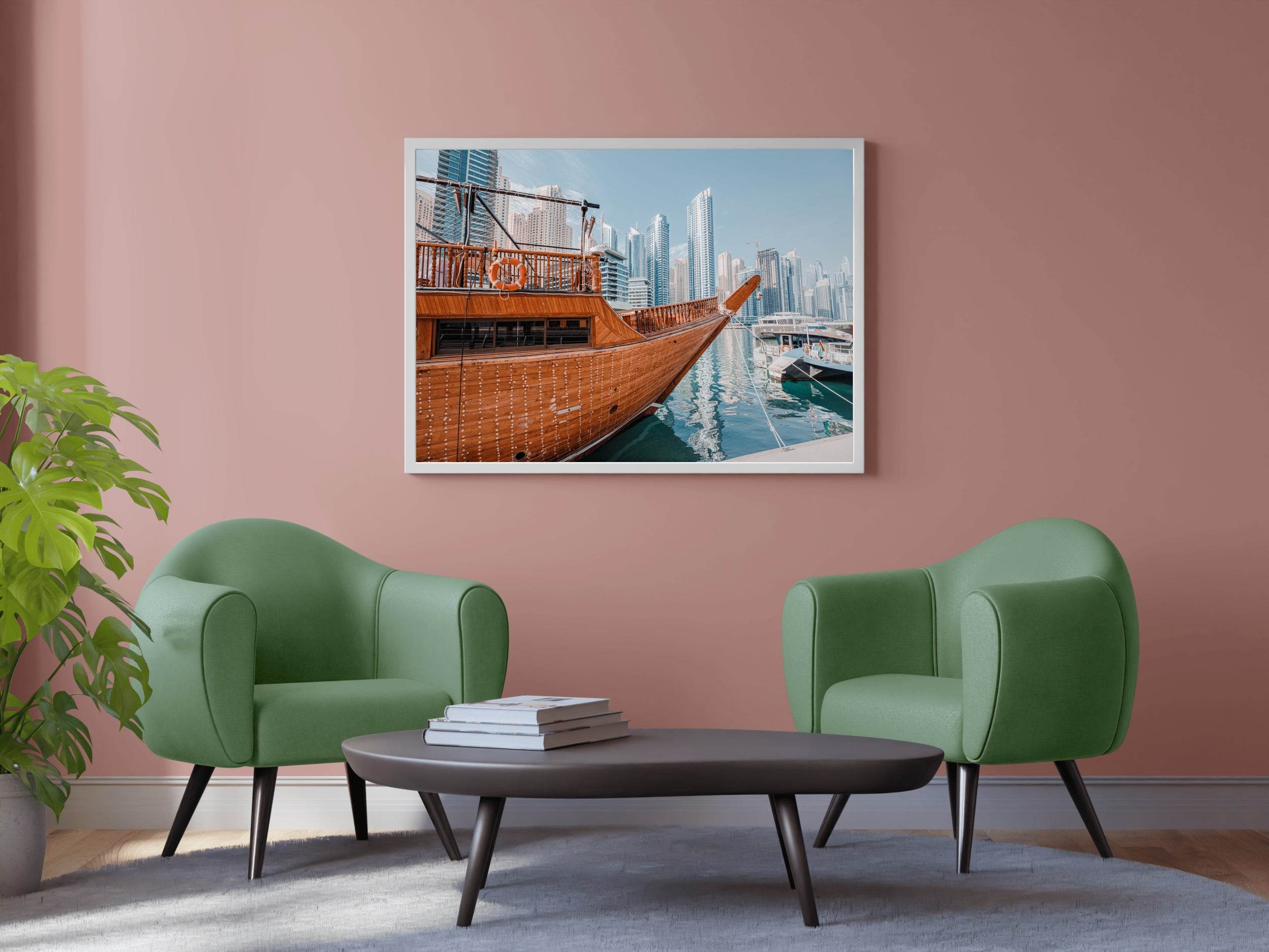 The Dhow and the Skyline Wall Art - beink online art store