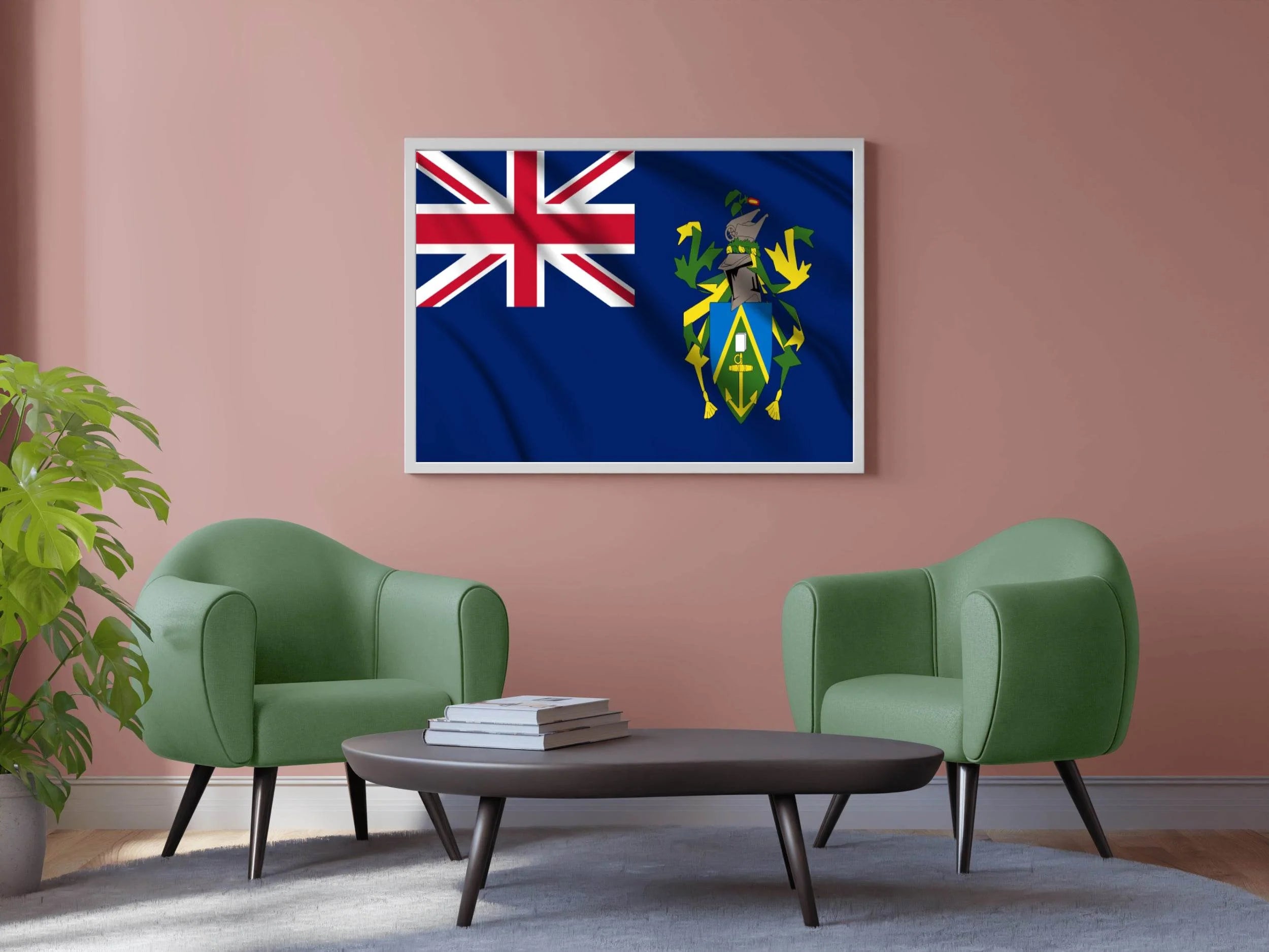 Pitcairn Islands National Flag Wall Art - beink online art store