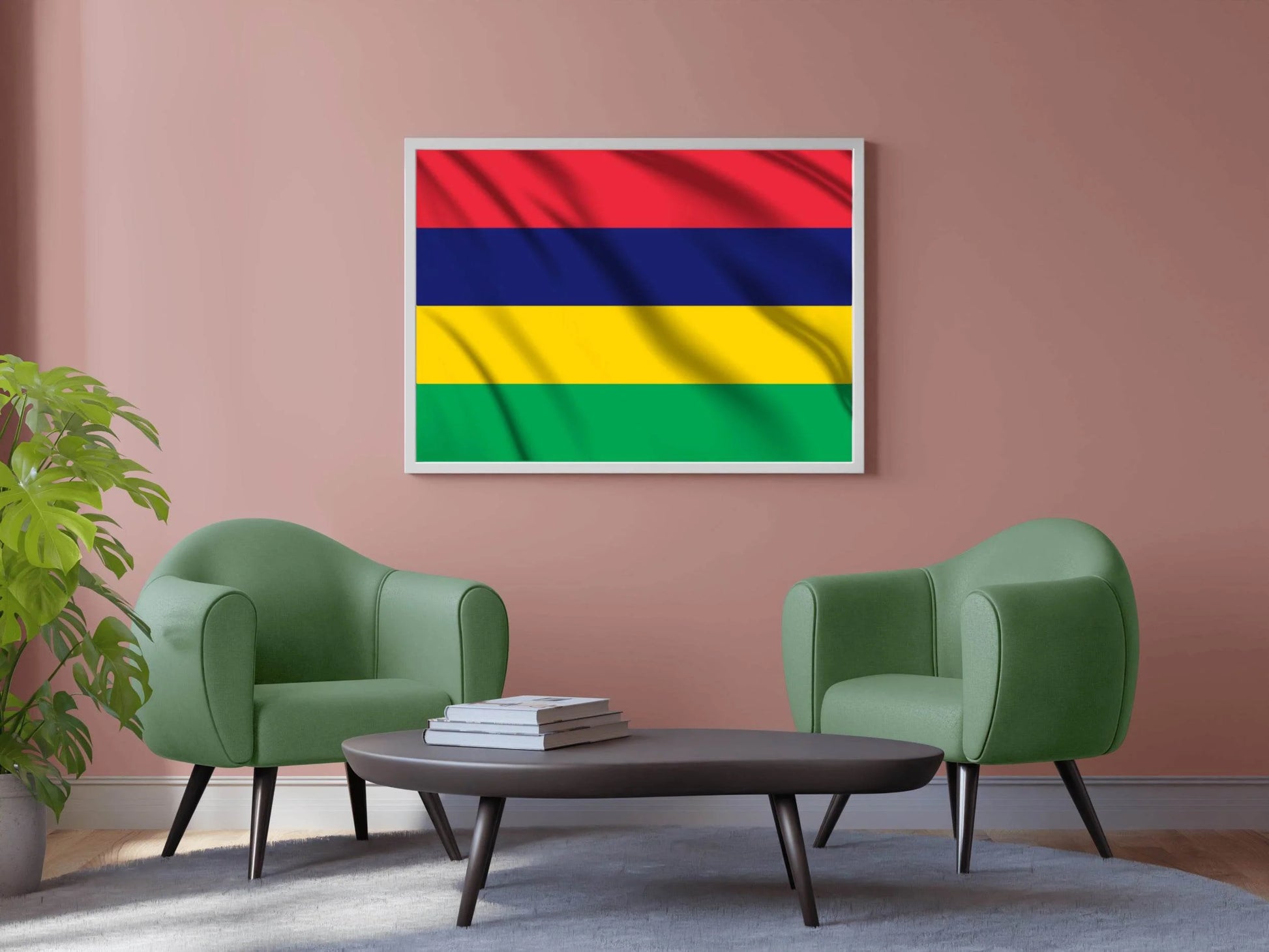 Mauritius National Flag Wall Art - beink online art store