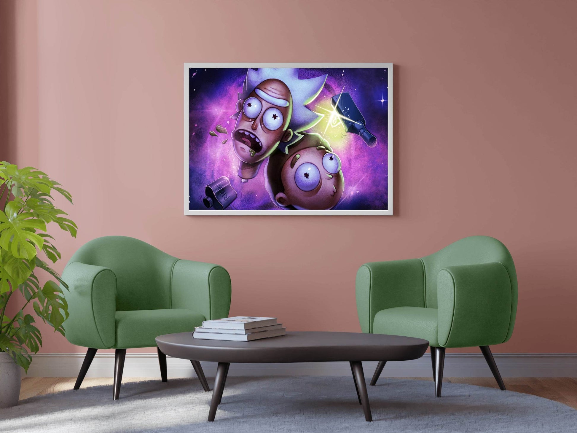 Rick and Morty Heads Wall Art - beink online art store