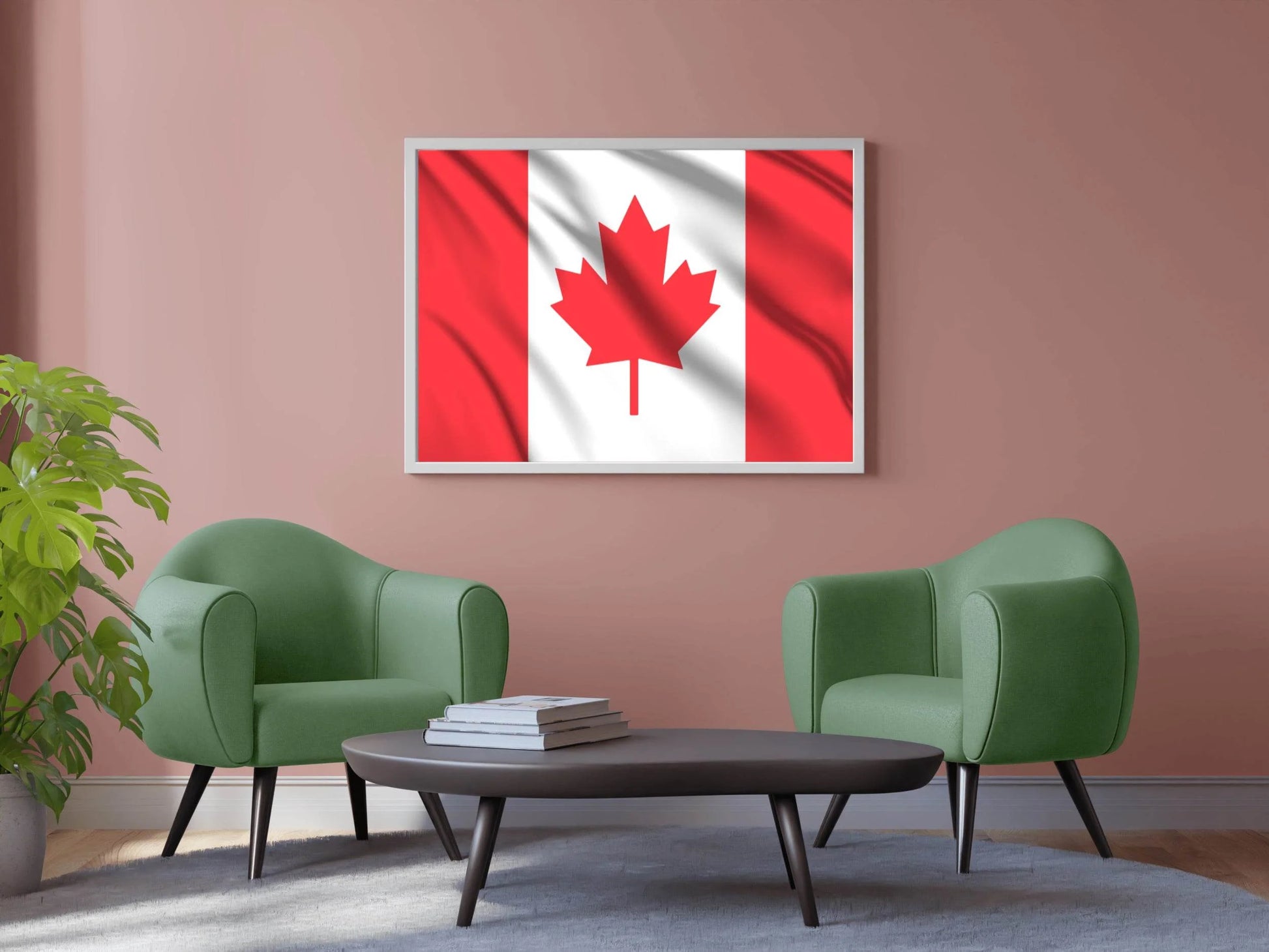 Canada National Flag Wall Art - beink online art store