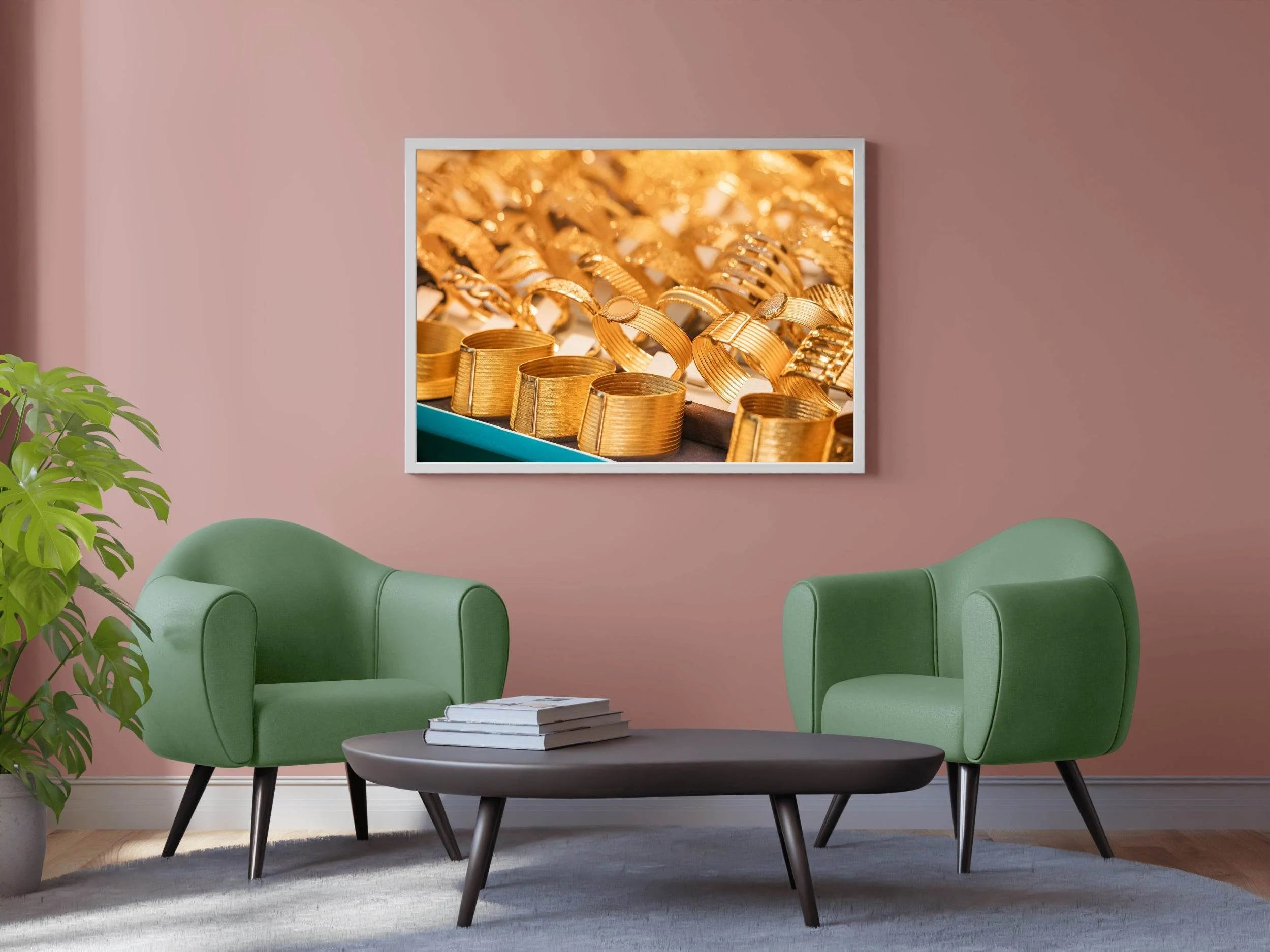 Rings of Gold Wall Art - beink online art store