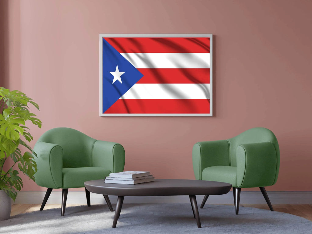 Puerto Rico National Flag Wall Art - beink online art store