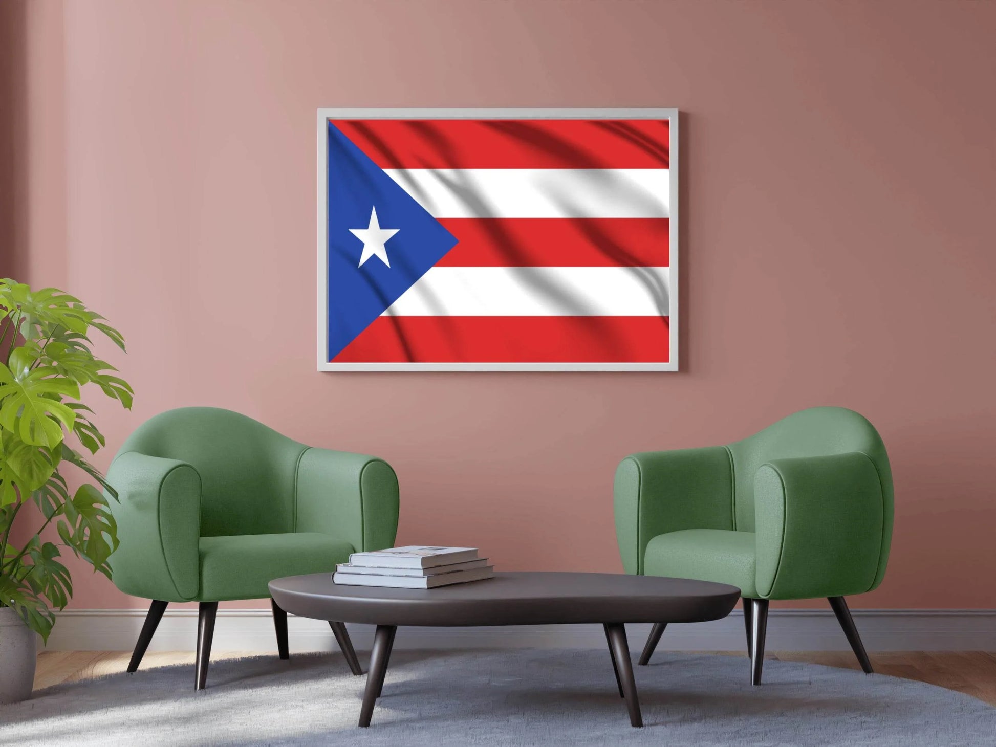 Puerto Rico National Flag Wall Art - beink online art store