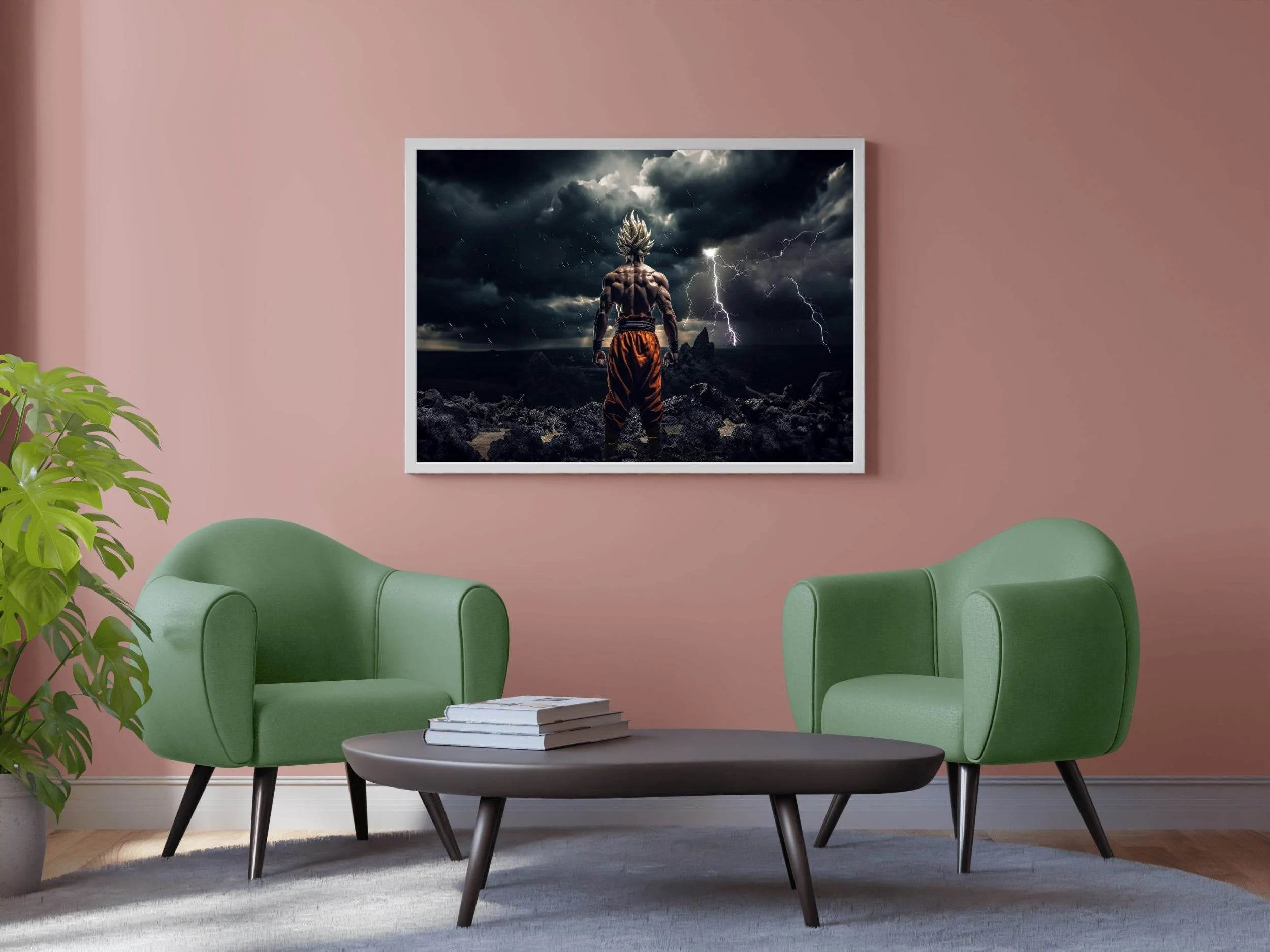 Super Son Goku Anime Wall Art - beink online art store