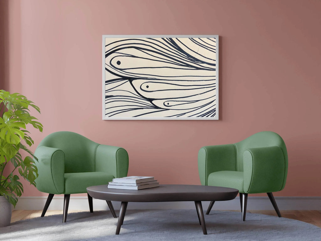 Ocean Currents Modern Wall Art - beink online art store