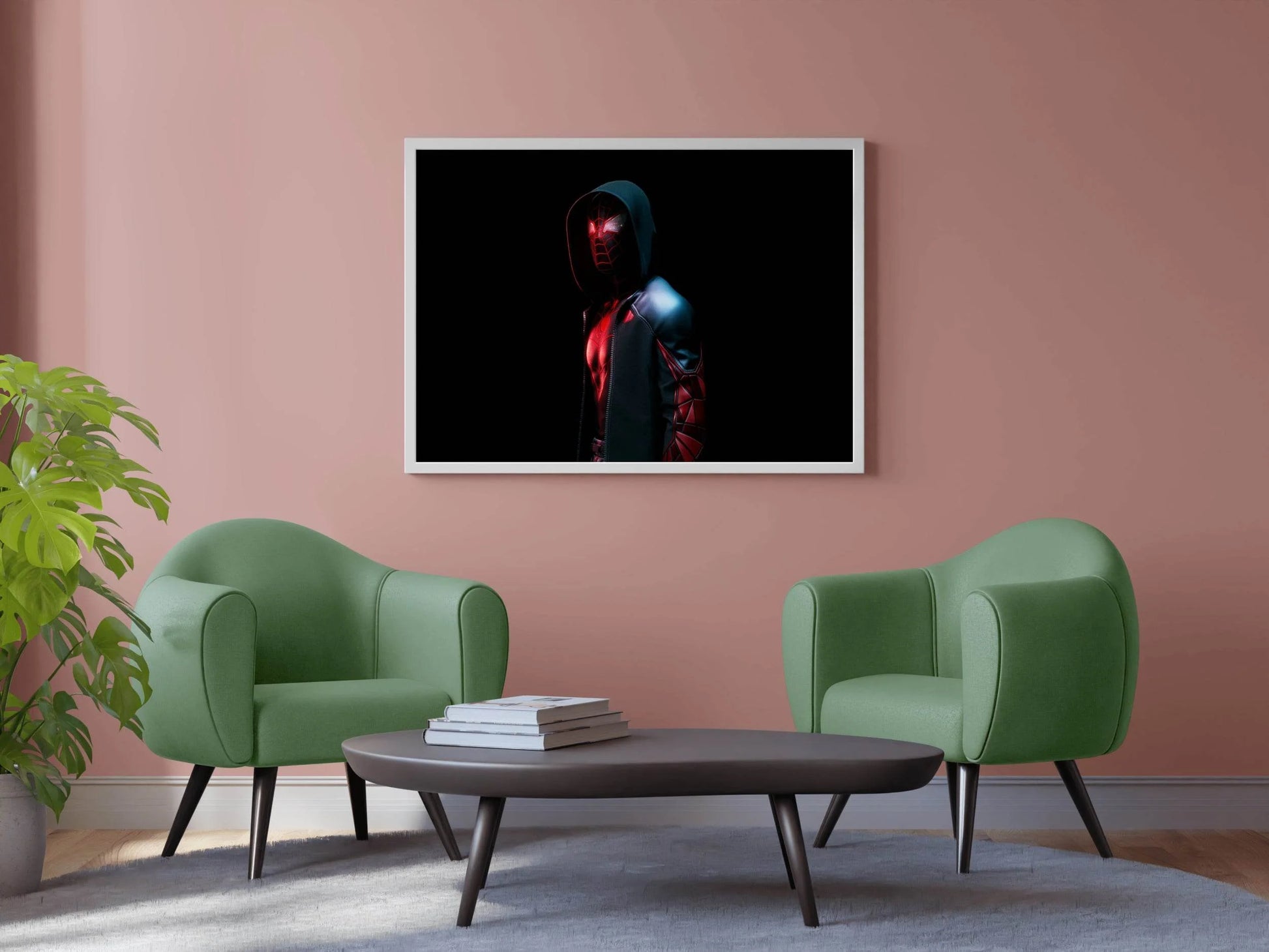 Miles Morales Black Spider Man Gaming Wall Art - beink online art store